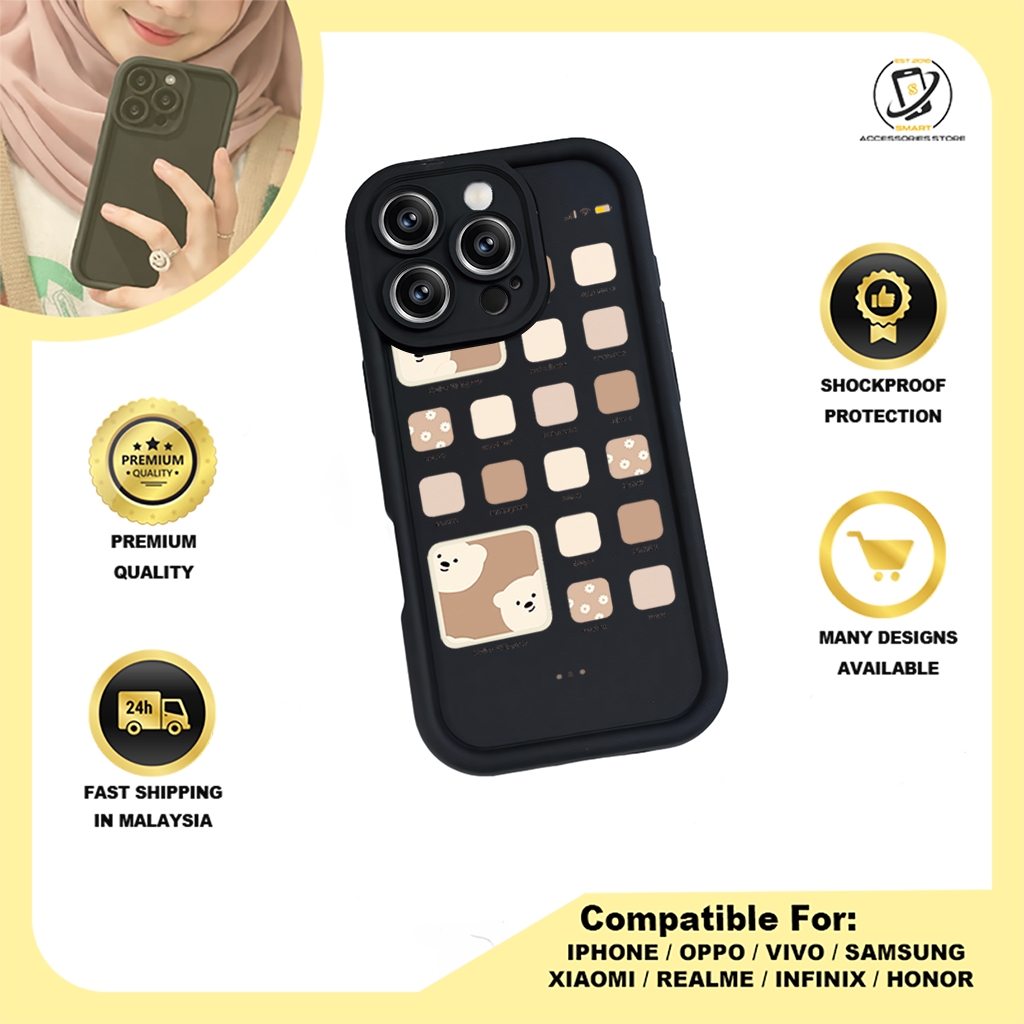 TPU DESIGN CASE PHONE FOR VIVO - DESIGN BEAR G