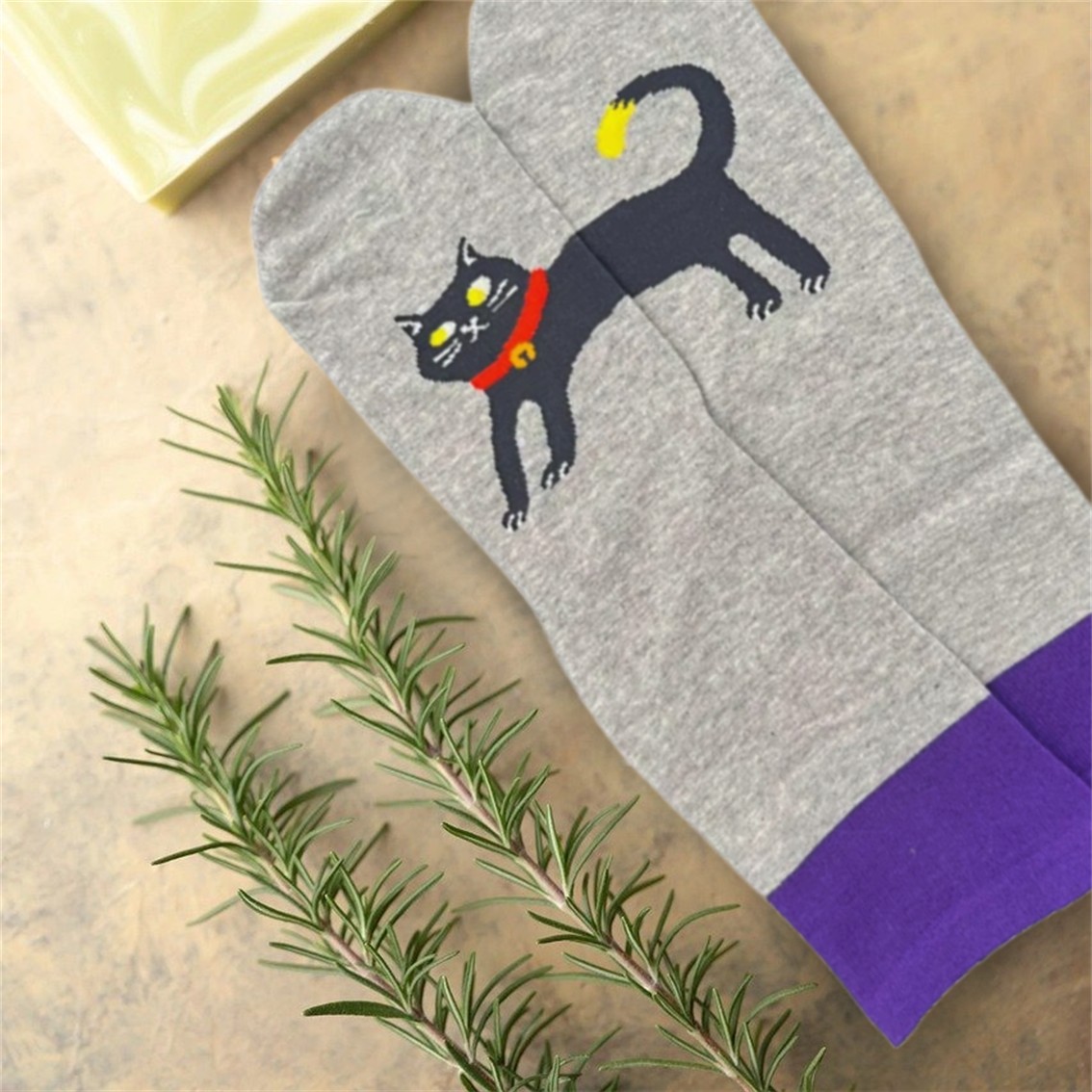 【日本製】人氣拼合完整貓貓抗菌防臭襪