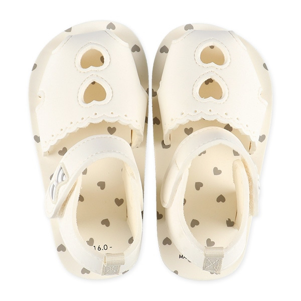 🇯🇵預訂 日本直送🇯🇵心心米白色EVA涼鞋