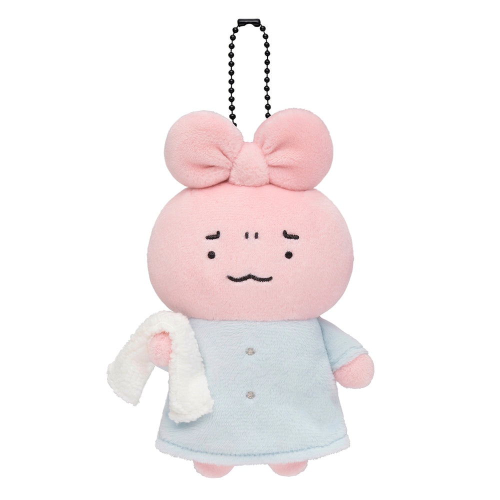 現貨｜Toraebi 小白虎與黑虎蝦 剛起床的兔兔醫生 日版 吊飾 毛公仔 掛件 (384694)