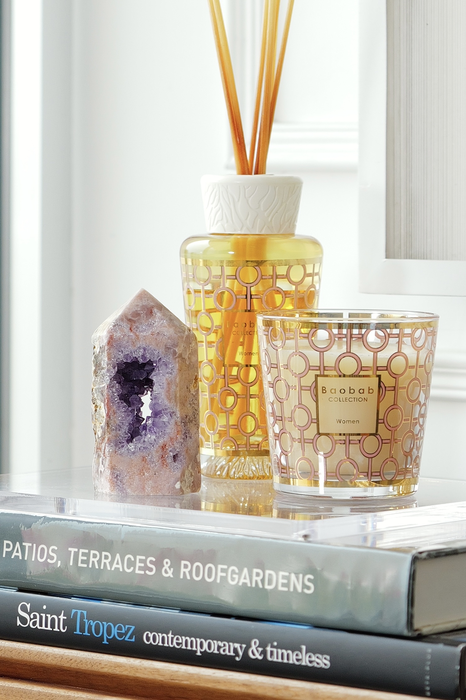 ༒10.2cm粉紅紫水晶 共生紫晶洞 晶牙六角柱༒ PA.6808C30GMm8-RA22*9js