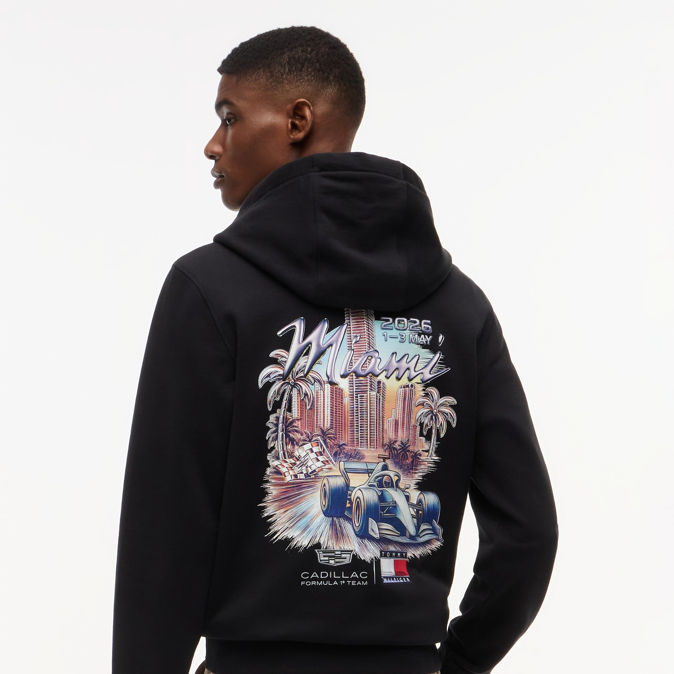 TH x Cadillac F1 Team 凱迪拉克車隊 2026 Miami GP特別版連帽衛衣 (黑/粉) MN00065
