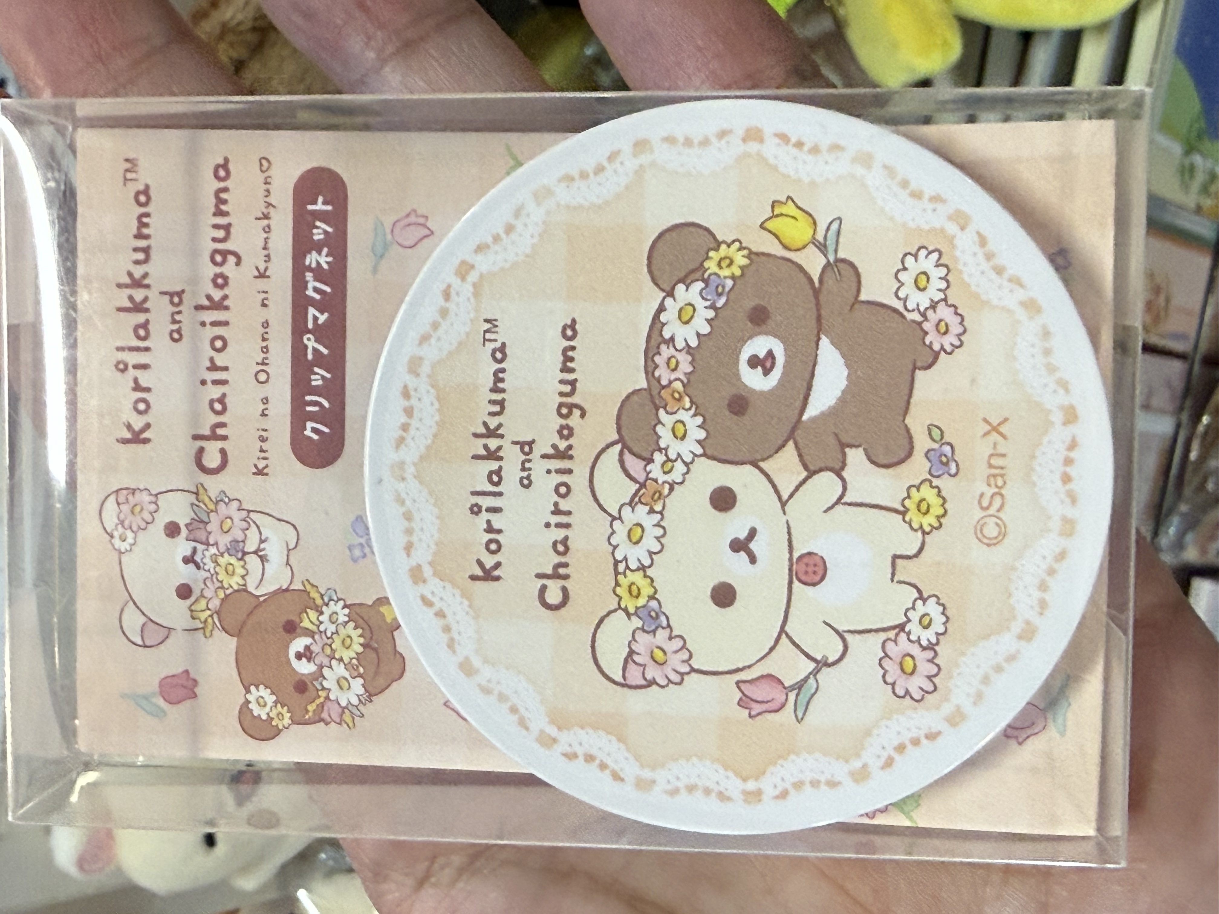 《現貨》全新日本有樂町pop up店限定 花花造型磁石夾