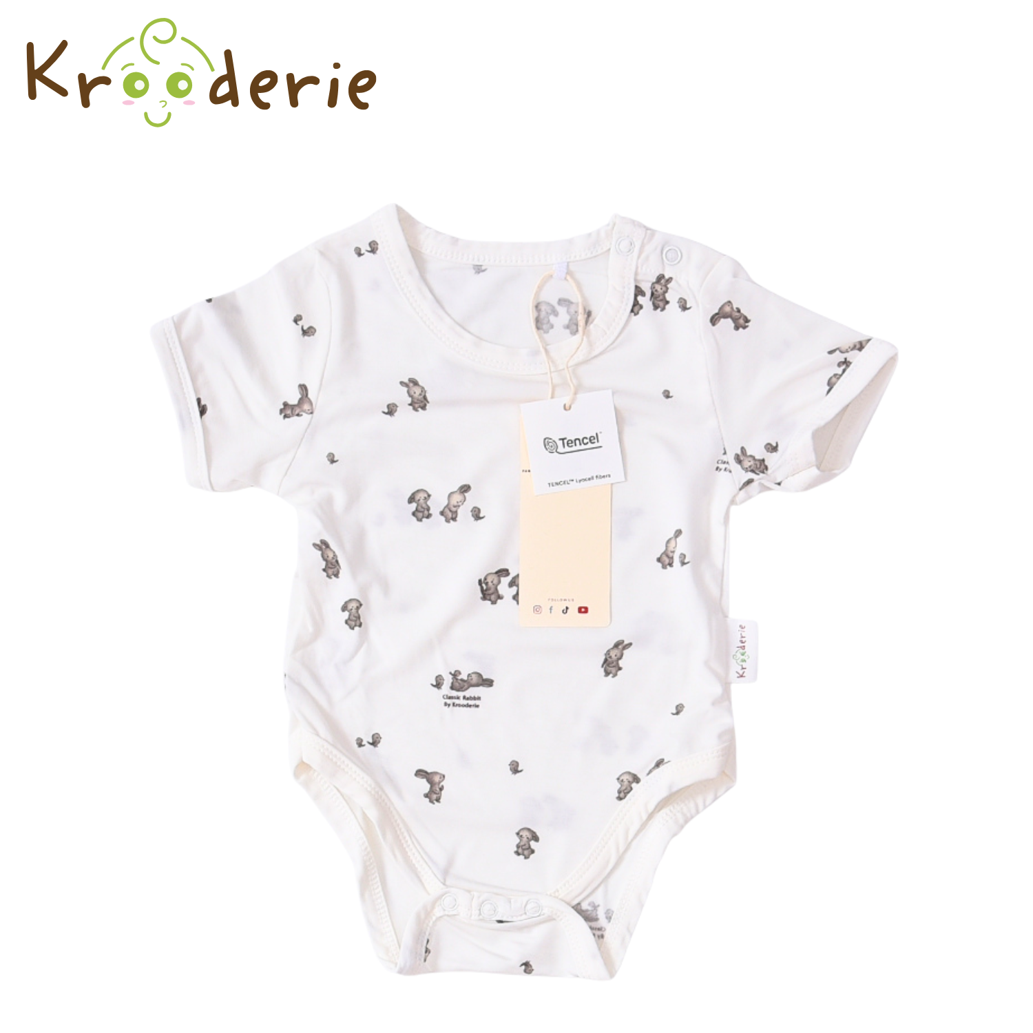 Krooderie TENCEL Short Sleeve Baby Romper