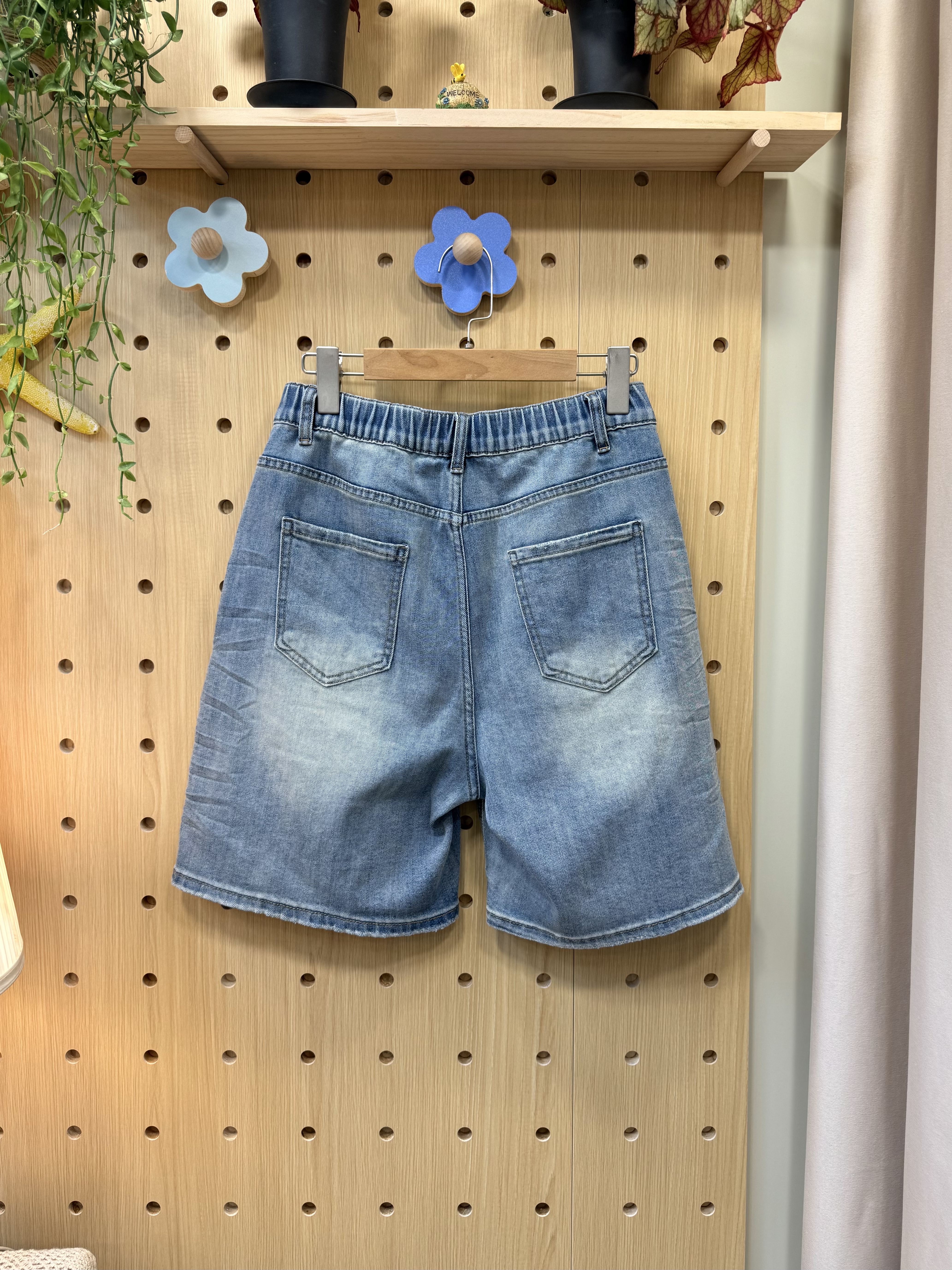 洗水柔軟短牛仔褲 M981 845396299
