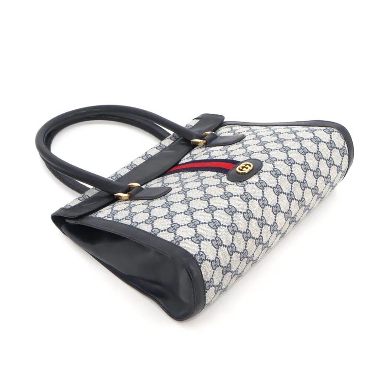 Gucci Vintage GG Supreme Sherry Line Top Handle Bag