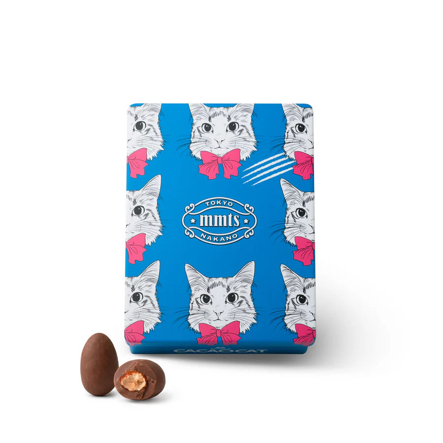 mmts x CACAOCAT 貓貓聯名小鐵罐 （朱古力果仁） - 杏仁和牛奶