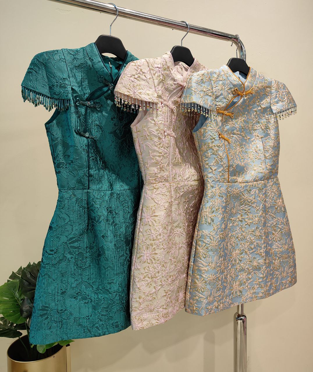 修身旗袍连身裙 2113