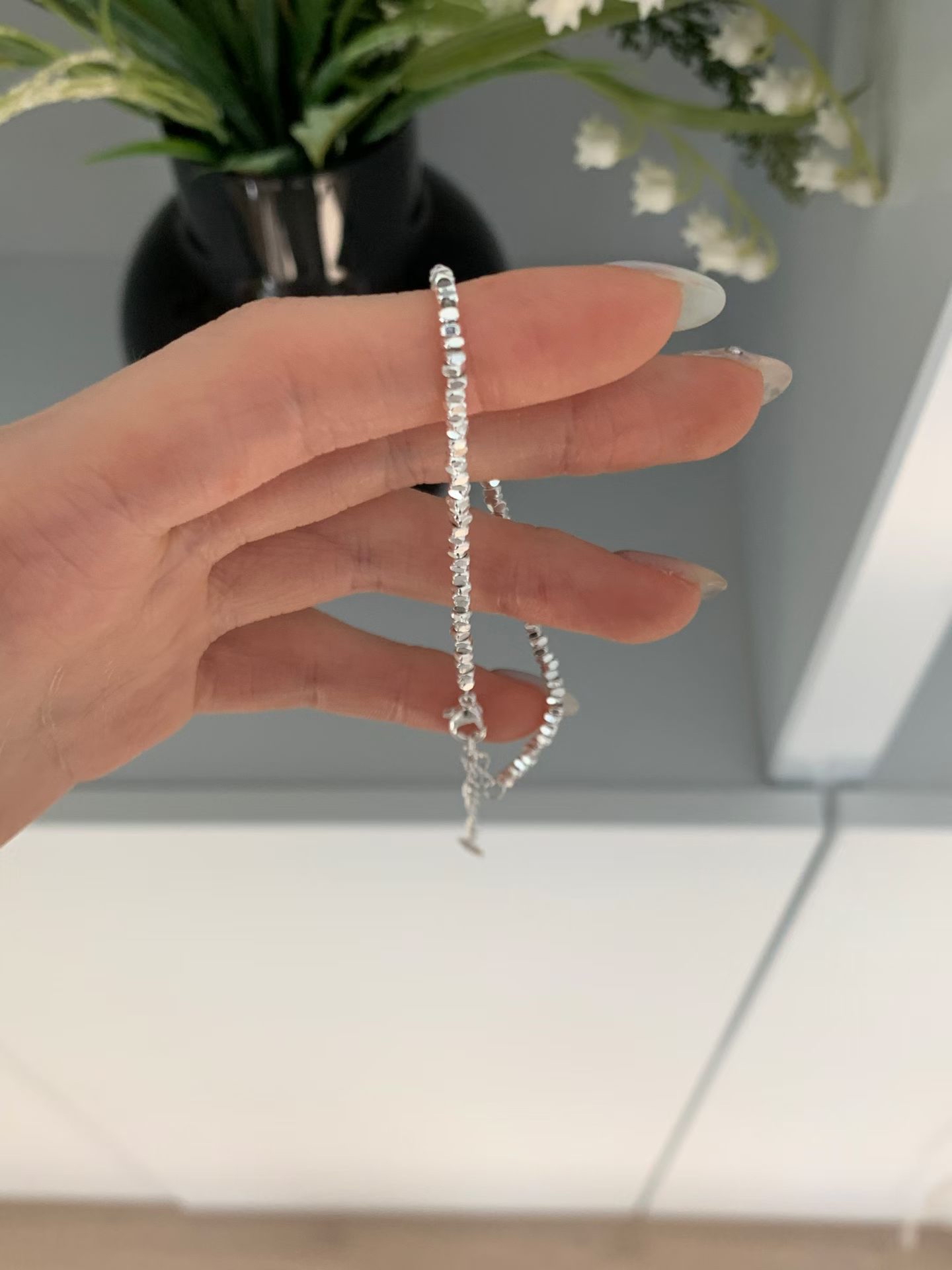 Endless Silver Beads Bracelet **Special price**