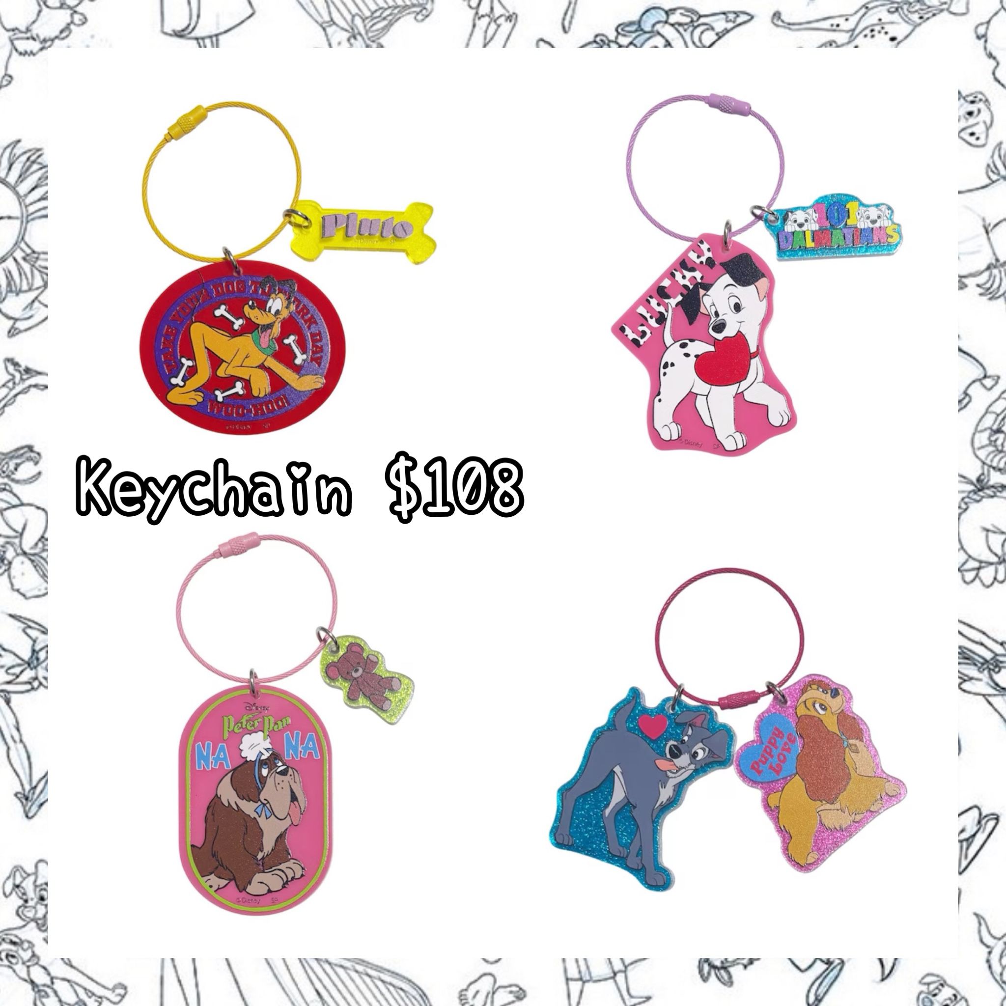 ：日本：I LOVE MY CAT & DOG SERIES KEYCHAIN