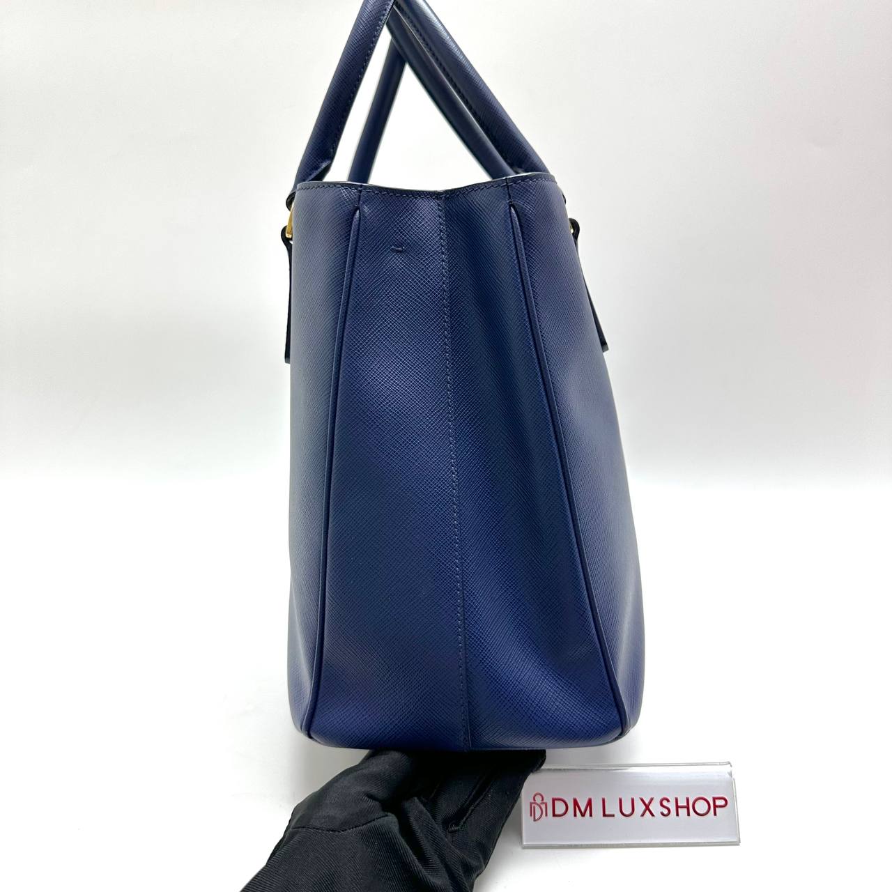Prada Blue Saffiano Lux Tote