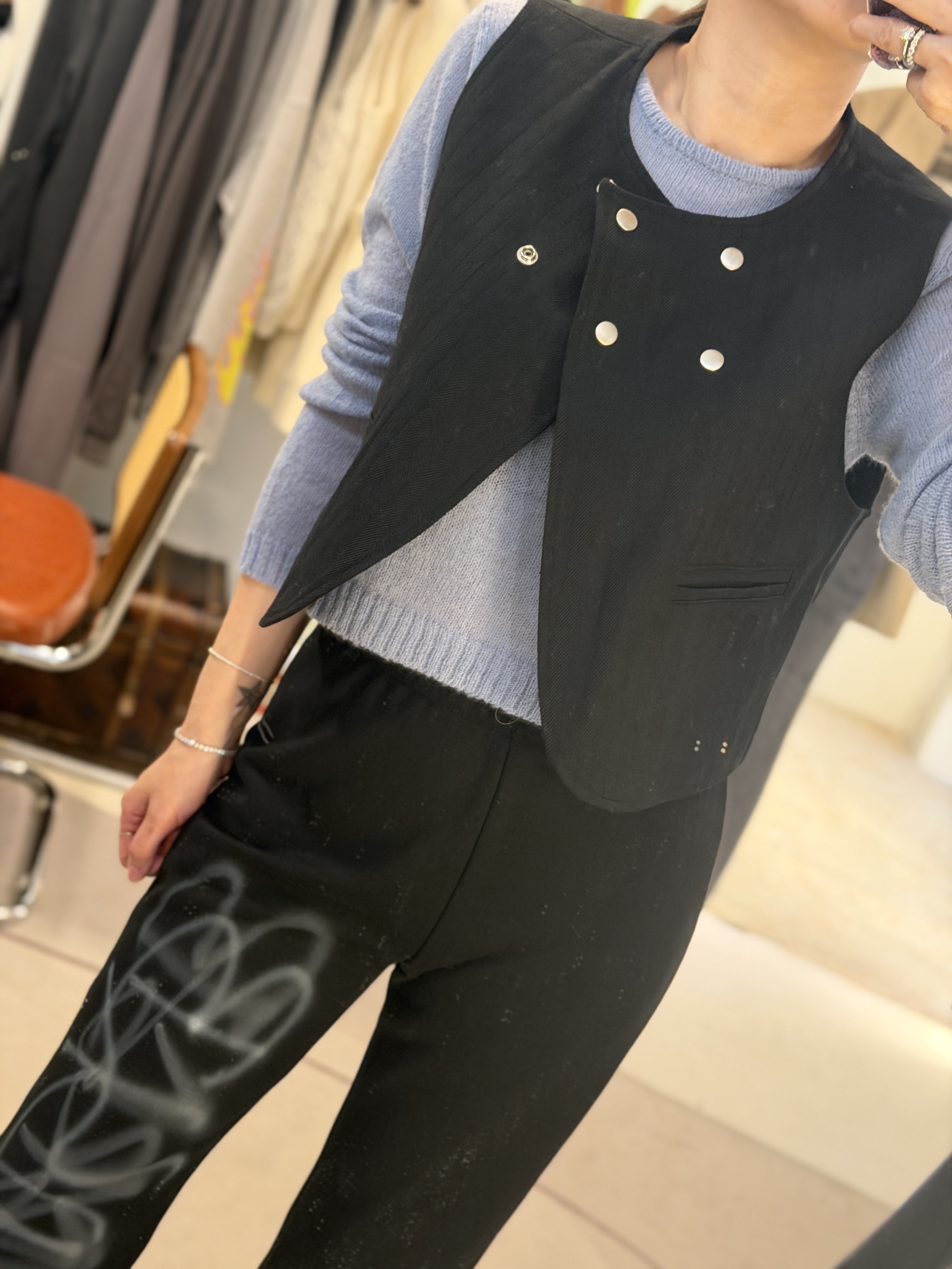 Black vest outer