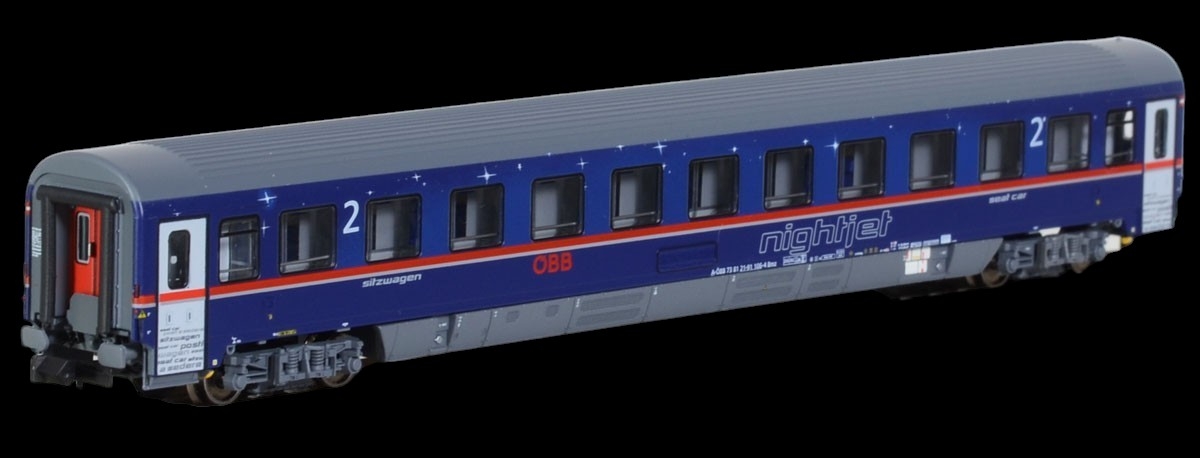 LS models N-scale ÖBB Nightjet Ep.VI Personenwagen Euro Pride (2-Car Set)