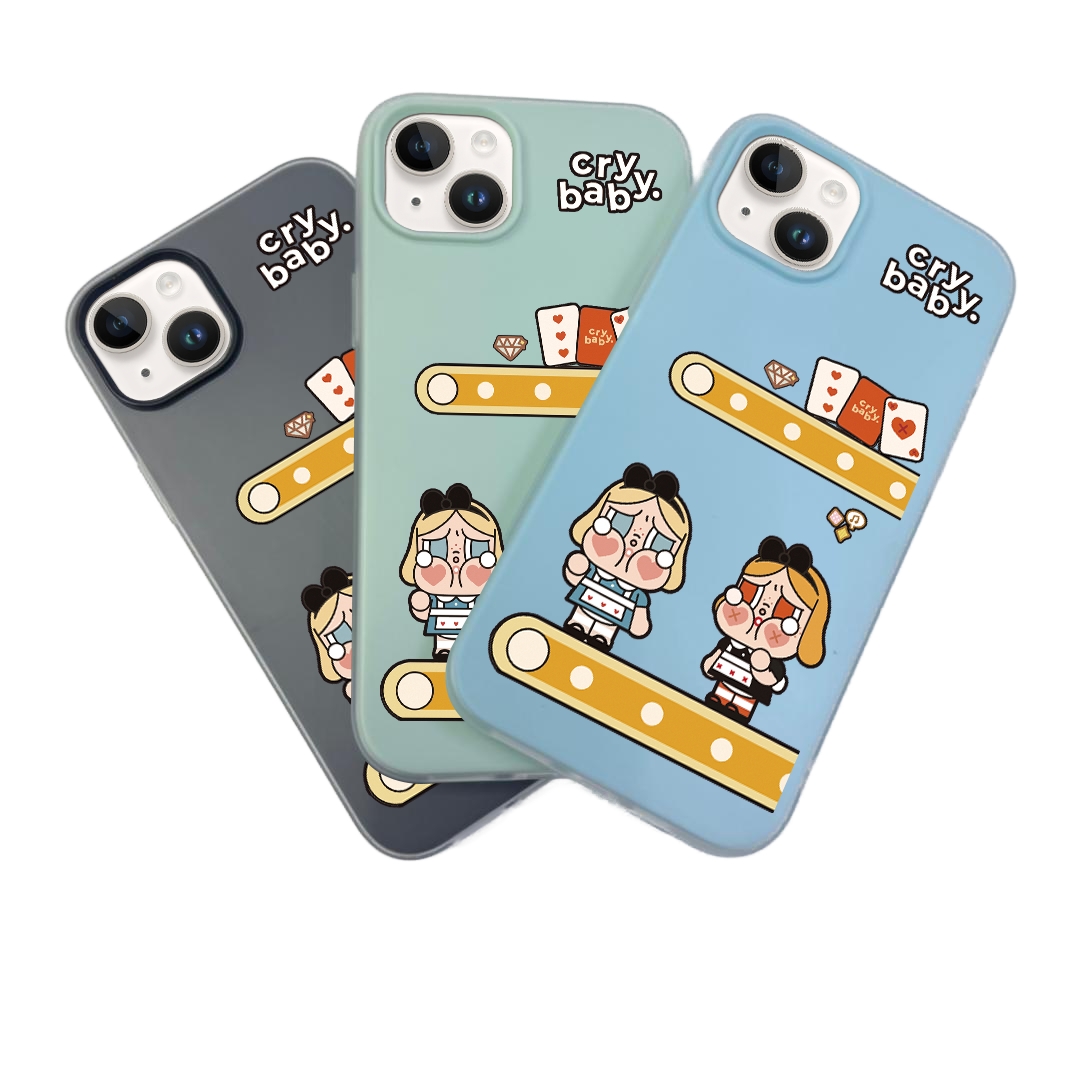 JELLY CASE PHONE FOR IPHONE - DESIGN CRYBABY D