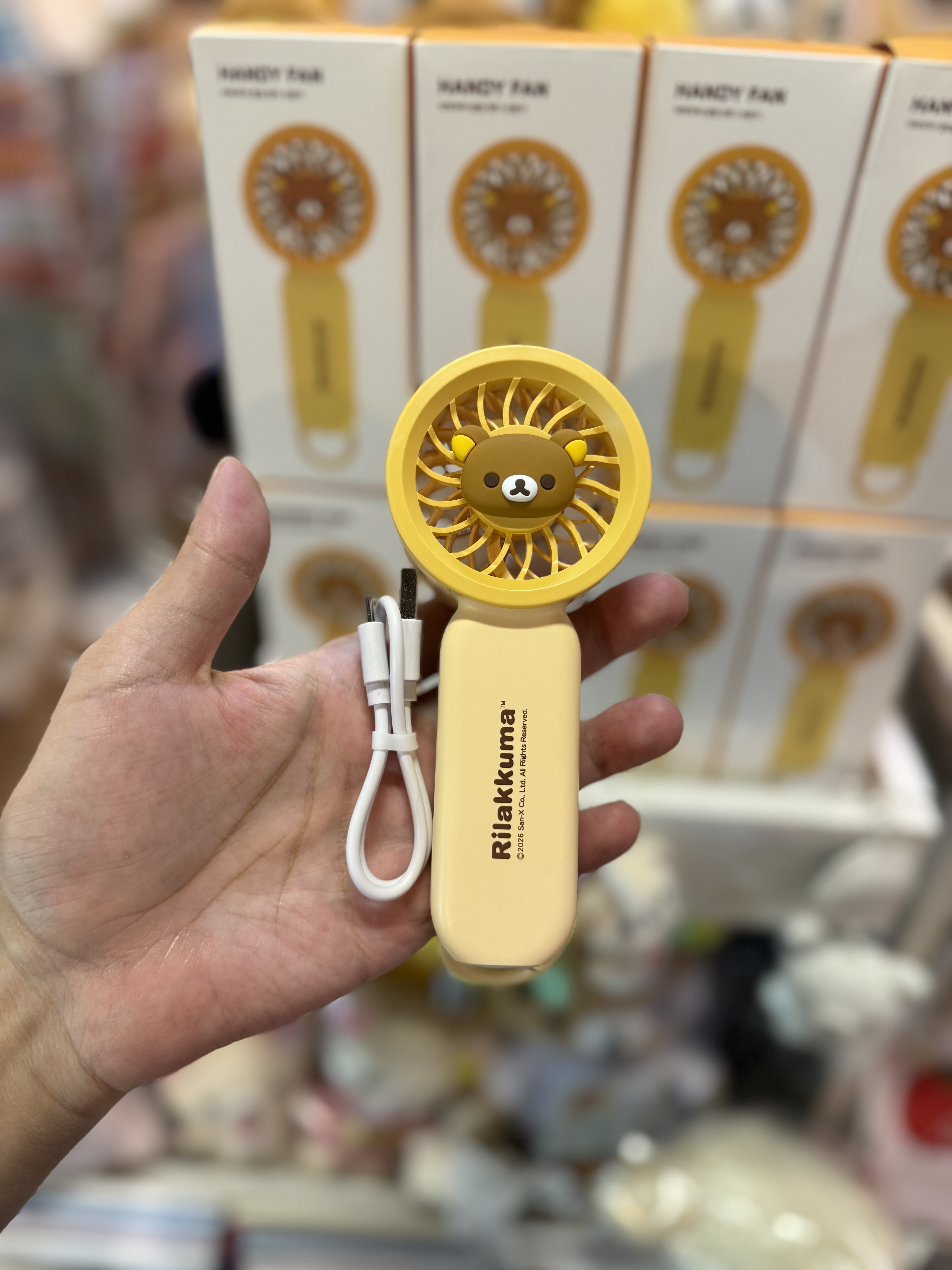 《現貨》全新韓國限定 Rilakkuma手提風扇