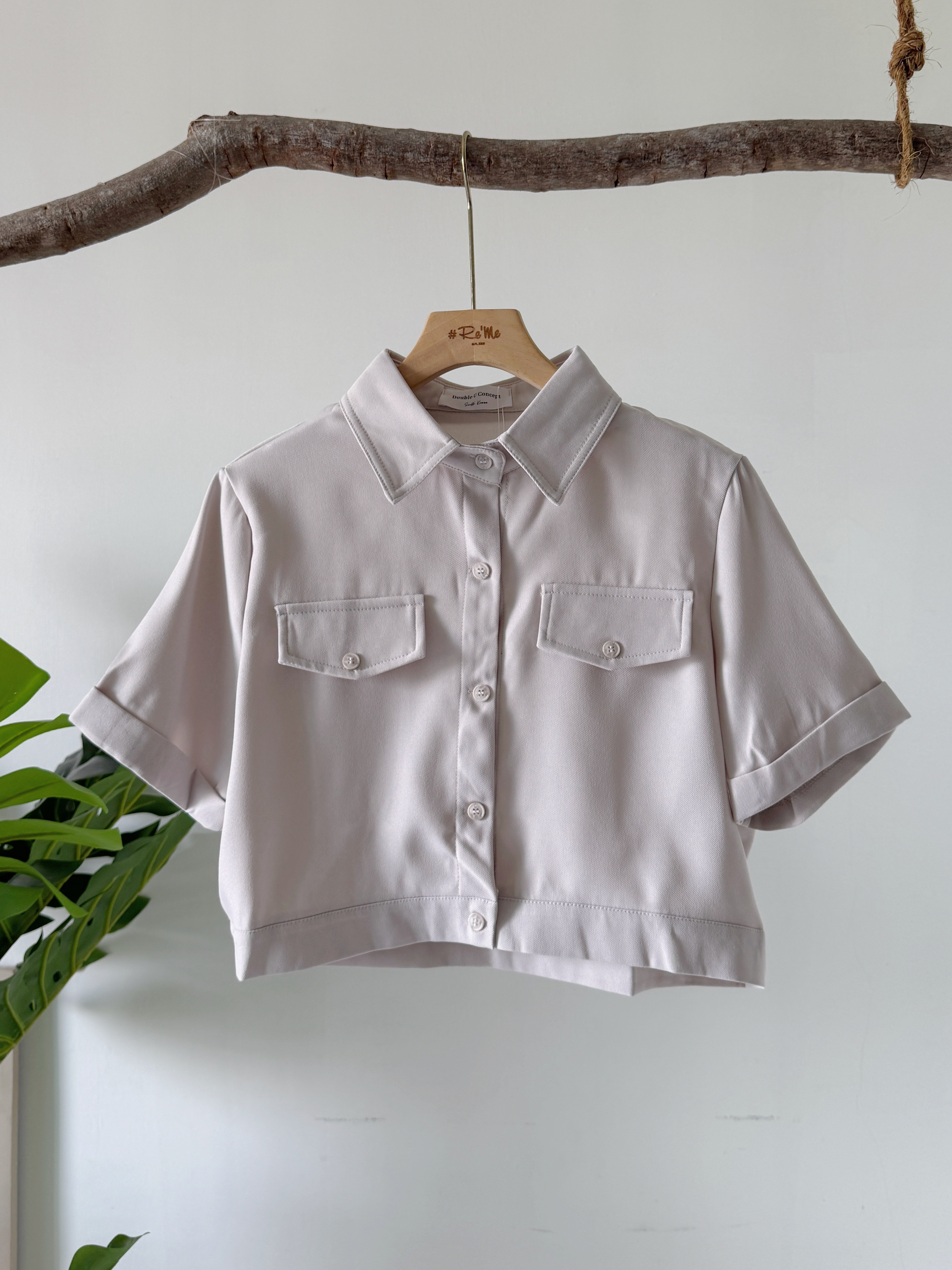 工装风短版上衣