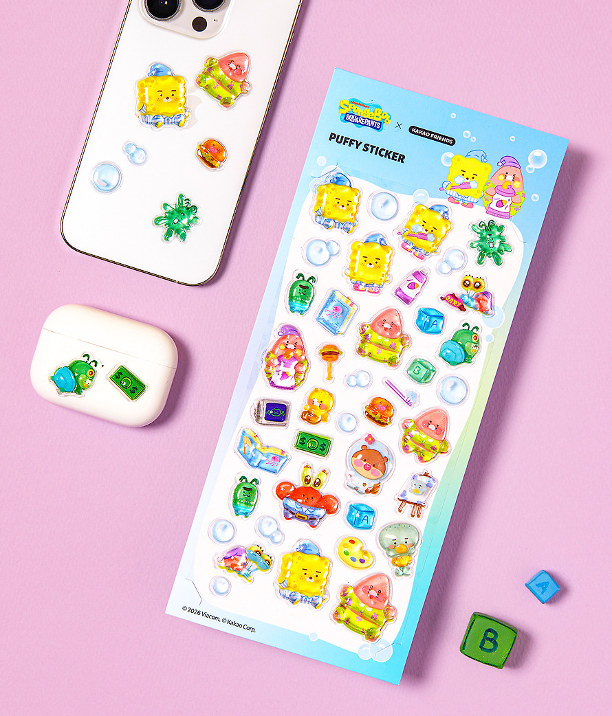 海綿寶寶 X Kakao Friends 立體 貼紙