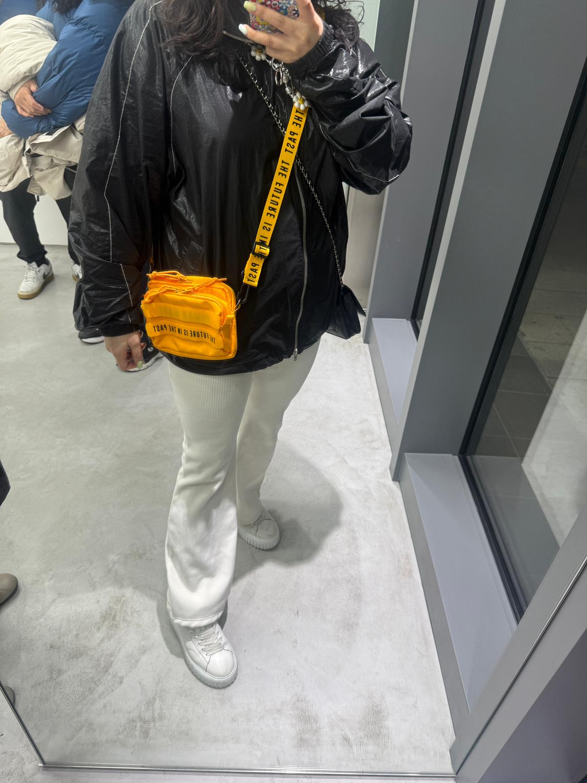 Human made mini斜孭袋 Black / brown / yellow