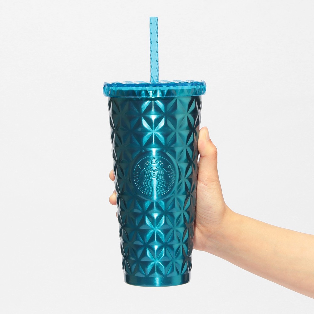 《日本 🇯🇵 STARBUCKS Color Your Summer ☀️系列》✨️不鏽鋼凍飲保溫杯  寶石藍 591ml   $338✨️  