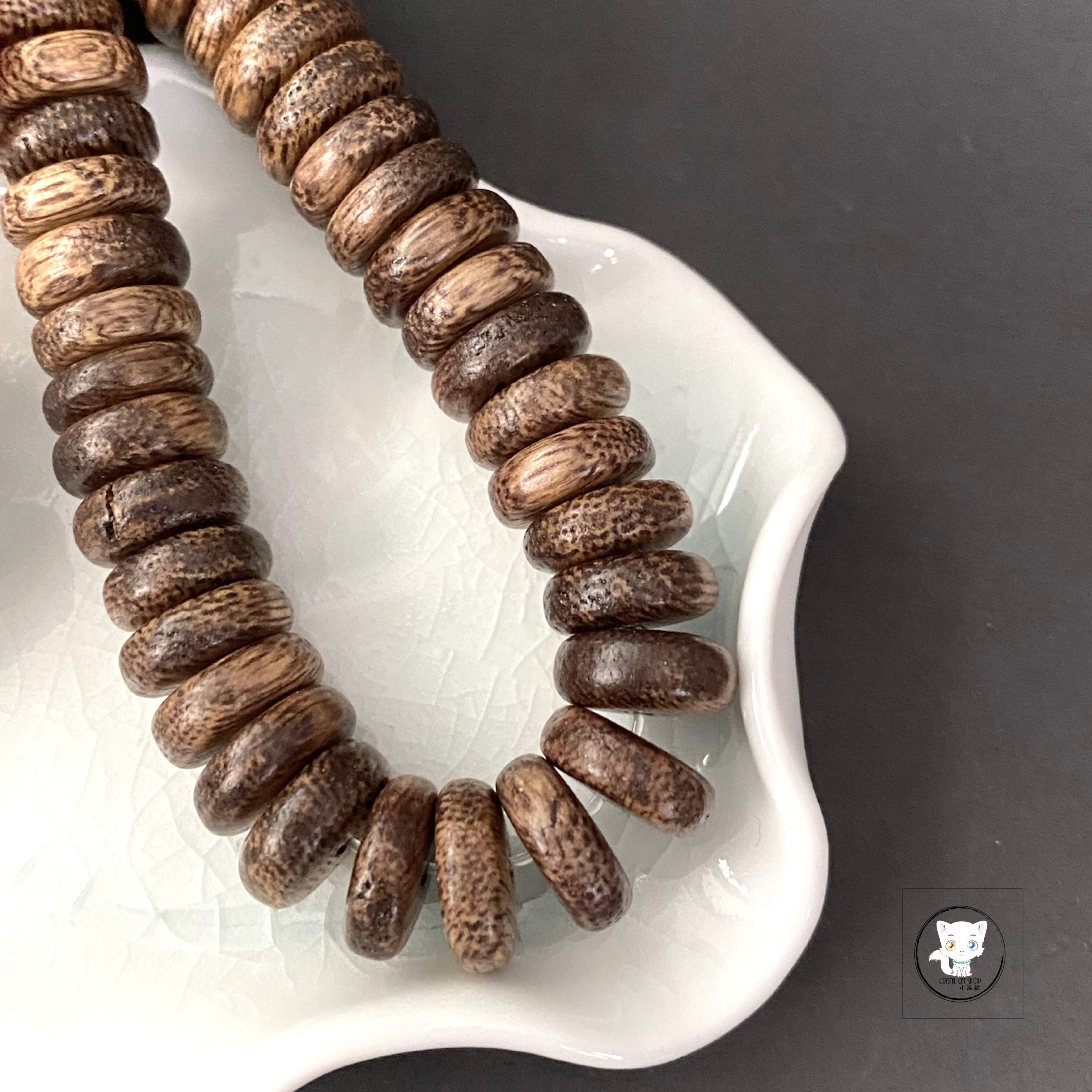 加里曼丹沉香木盤珠手鏈 13mm