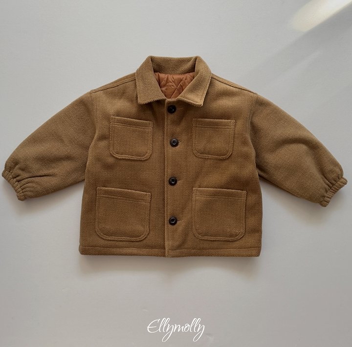 Ellymolly | Fluffy Wool Coat