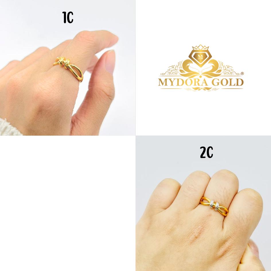MYDORA Cincin Golden Knot (5G) l EMAS 916/22K