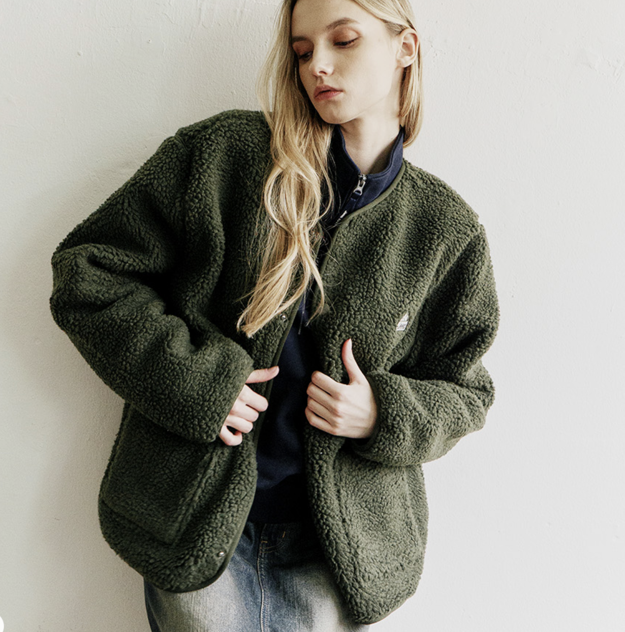 韓國 JEEP 復古山系 保暖 絨毛 開襟外套 6色選擇｜Retro Mountain Cozy Fleece Cardigan
