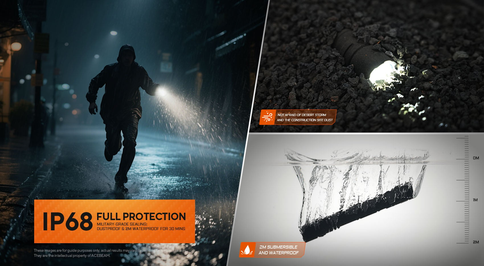 Acebeam TAC 2AA Blue SFT25R Led