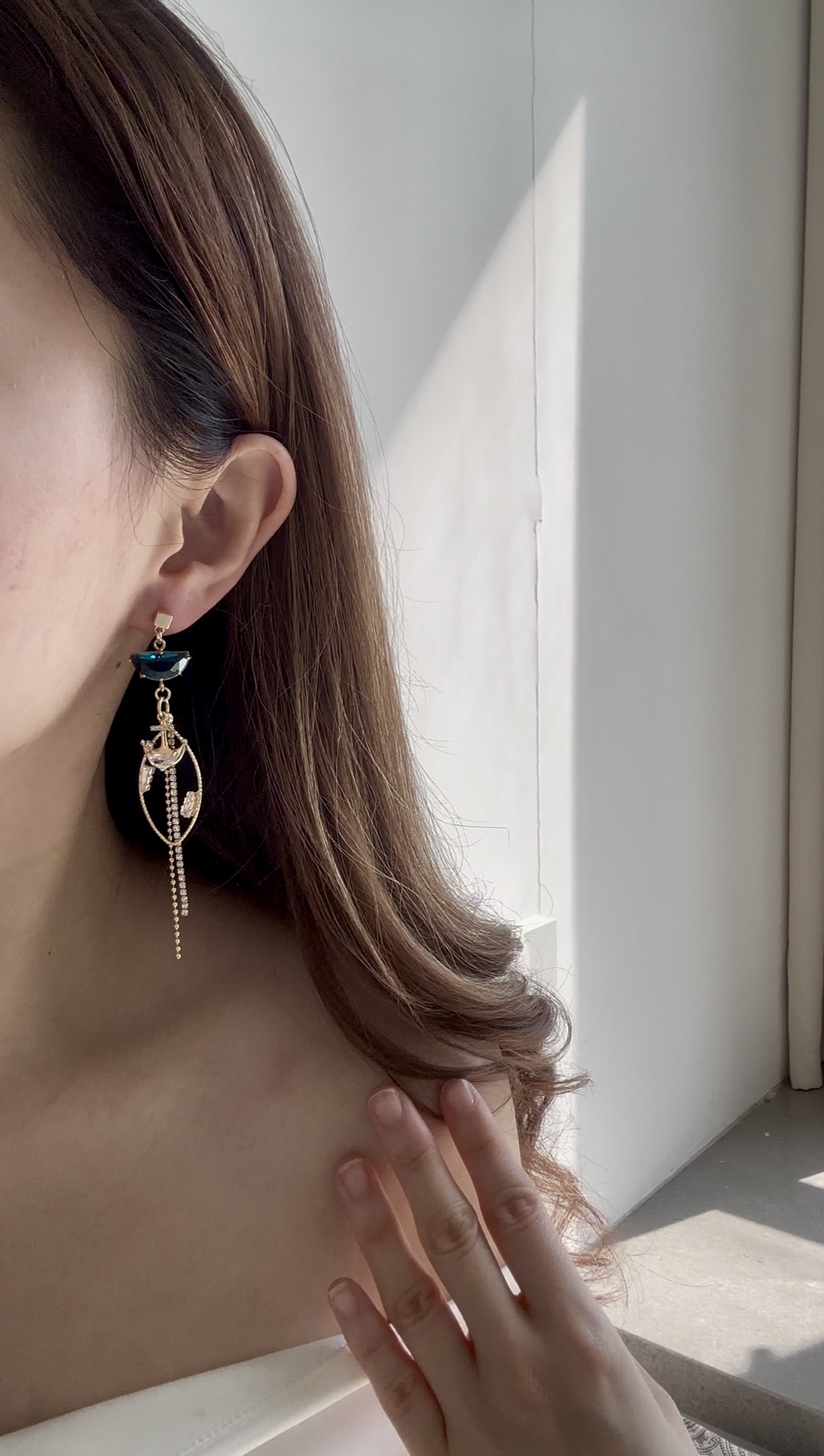 藍晶海洋耳環🚢