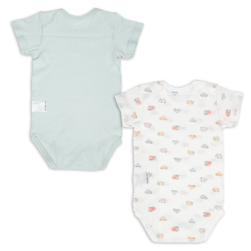 🇯🇵預訂 日本直送🇯🇵車車印花純棉網眼短袖包屁衣兩件套