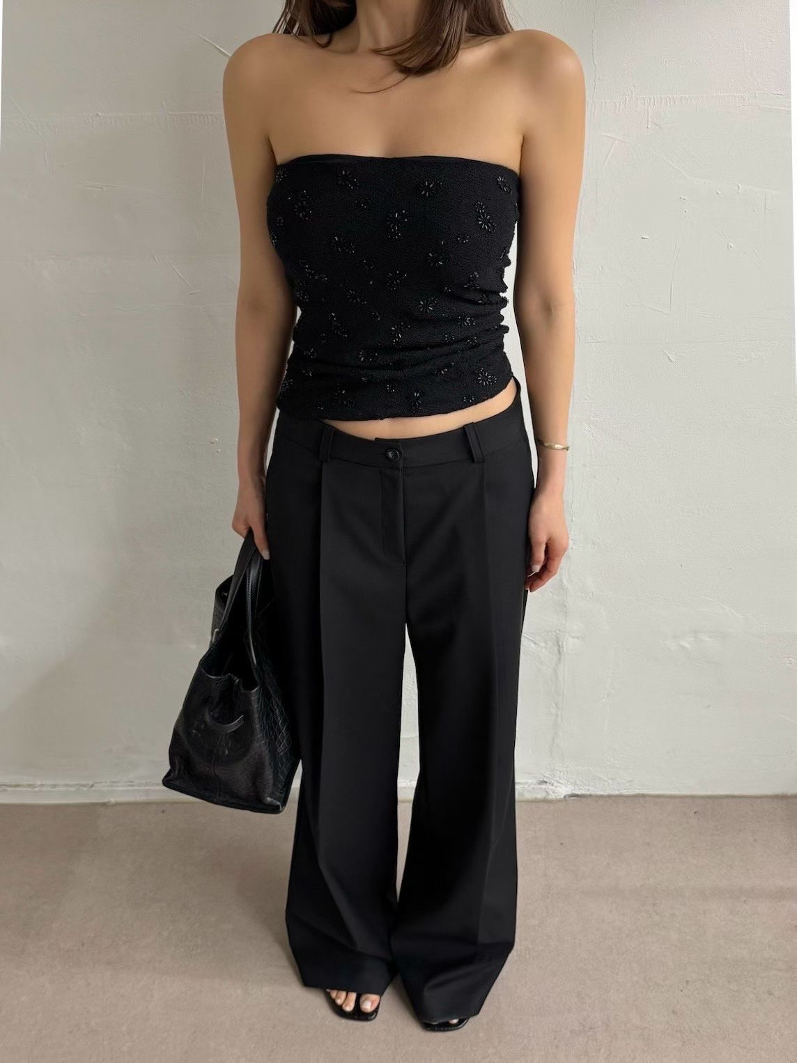 Feminine Embellished Tube Top 
