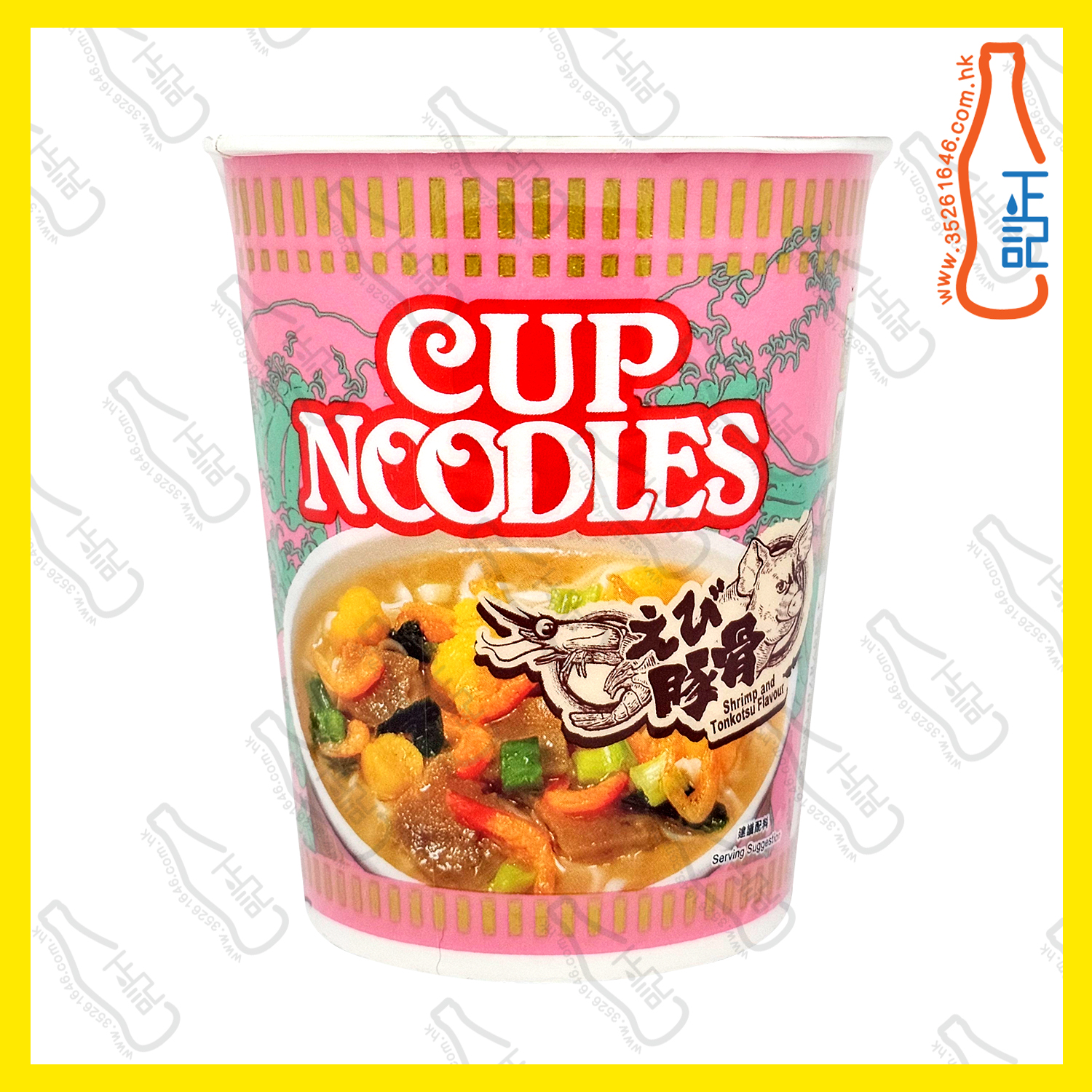 ==日清合味道(鮮蝦豬骨湯味)杯麵 75g x 4杯 /份