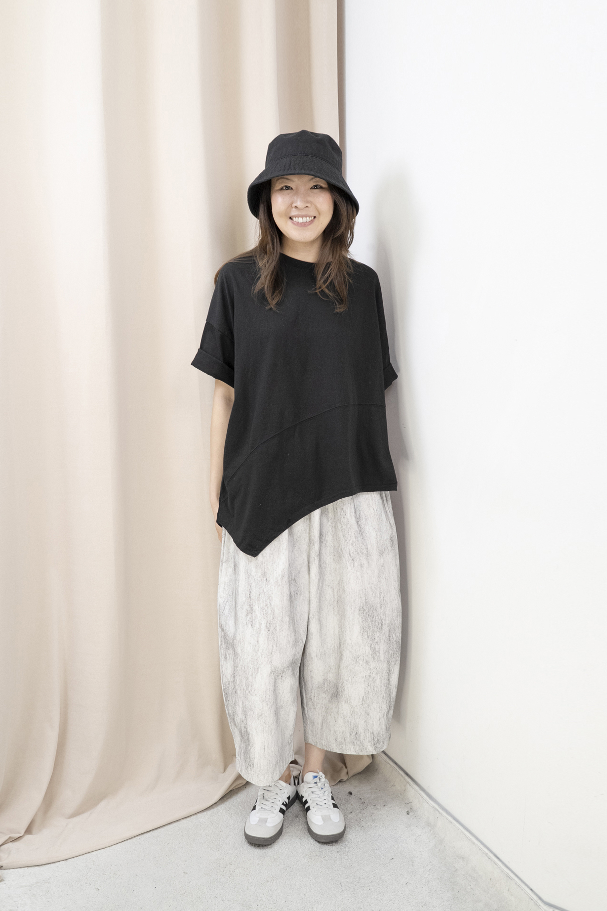 工業藝術風造型闊腳褲（3色）