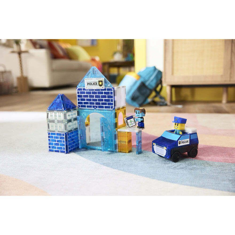 Magna-Tiles - 磁力積木警察局套裝 35 件組