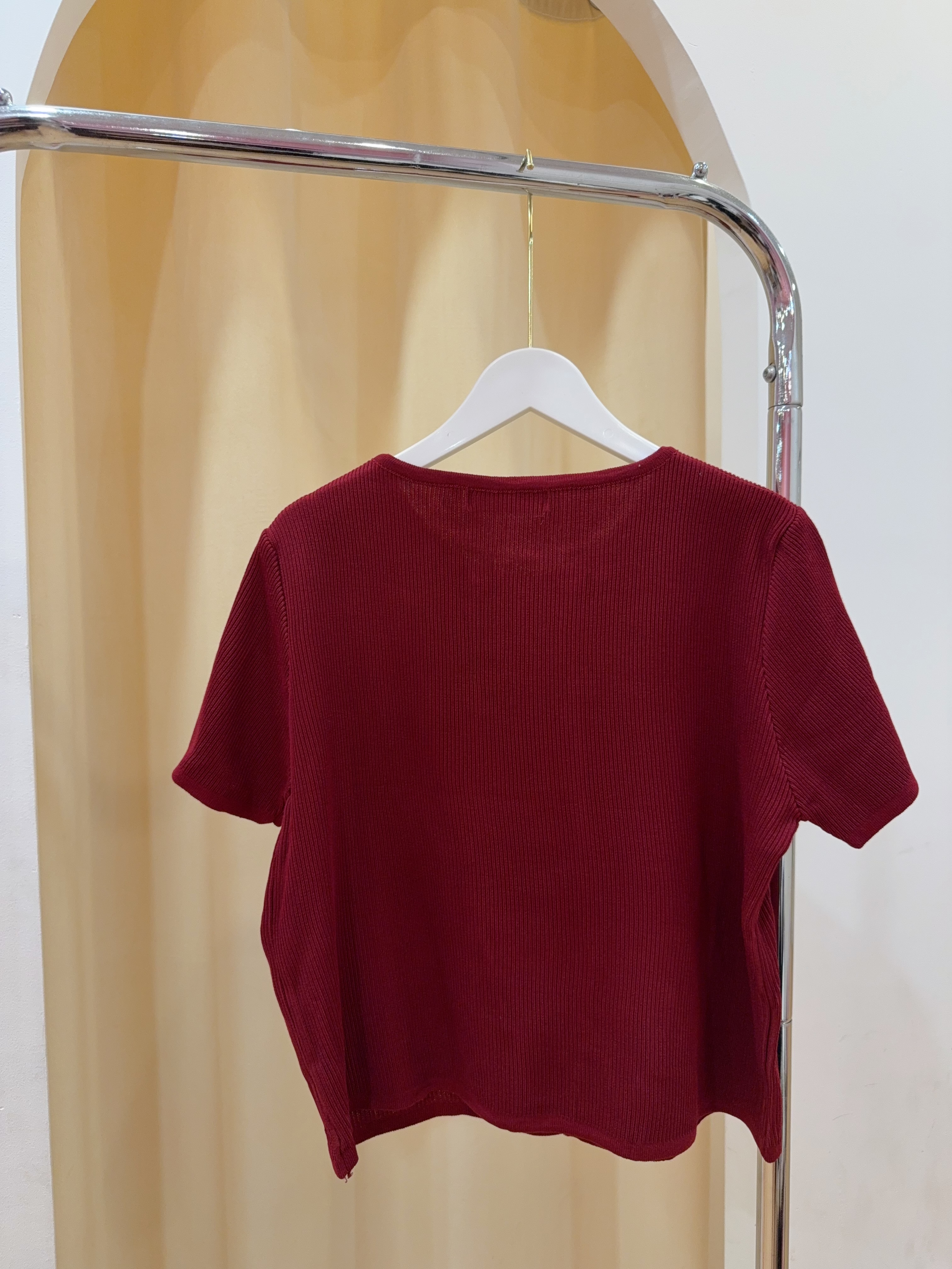 气质双排扣针织上衣 R2961