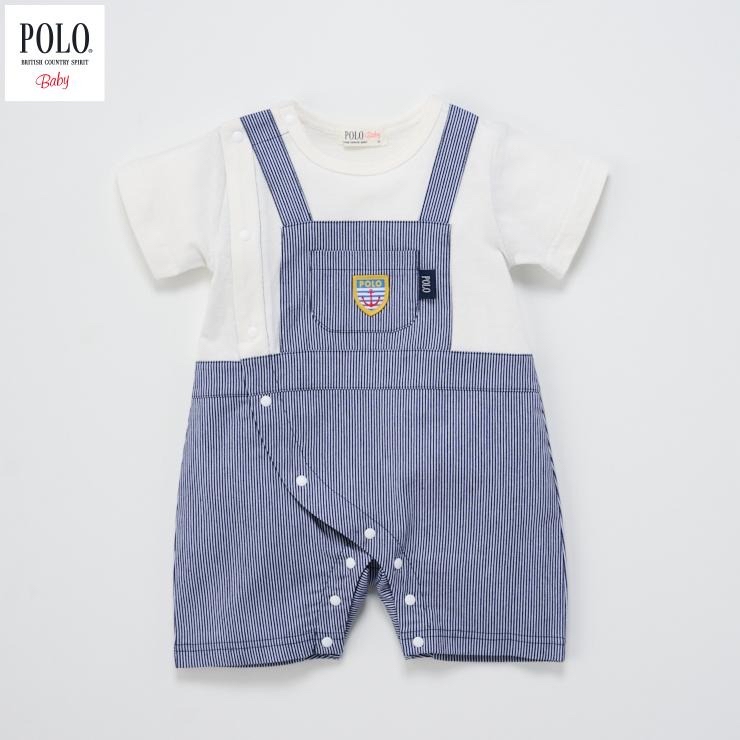 🇯🇵限量預訂 日本直送🇯🇵Polo Baby海洋貼花口袋條紋吊帶短袖連身服