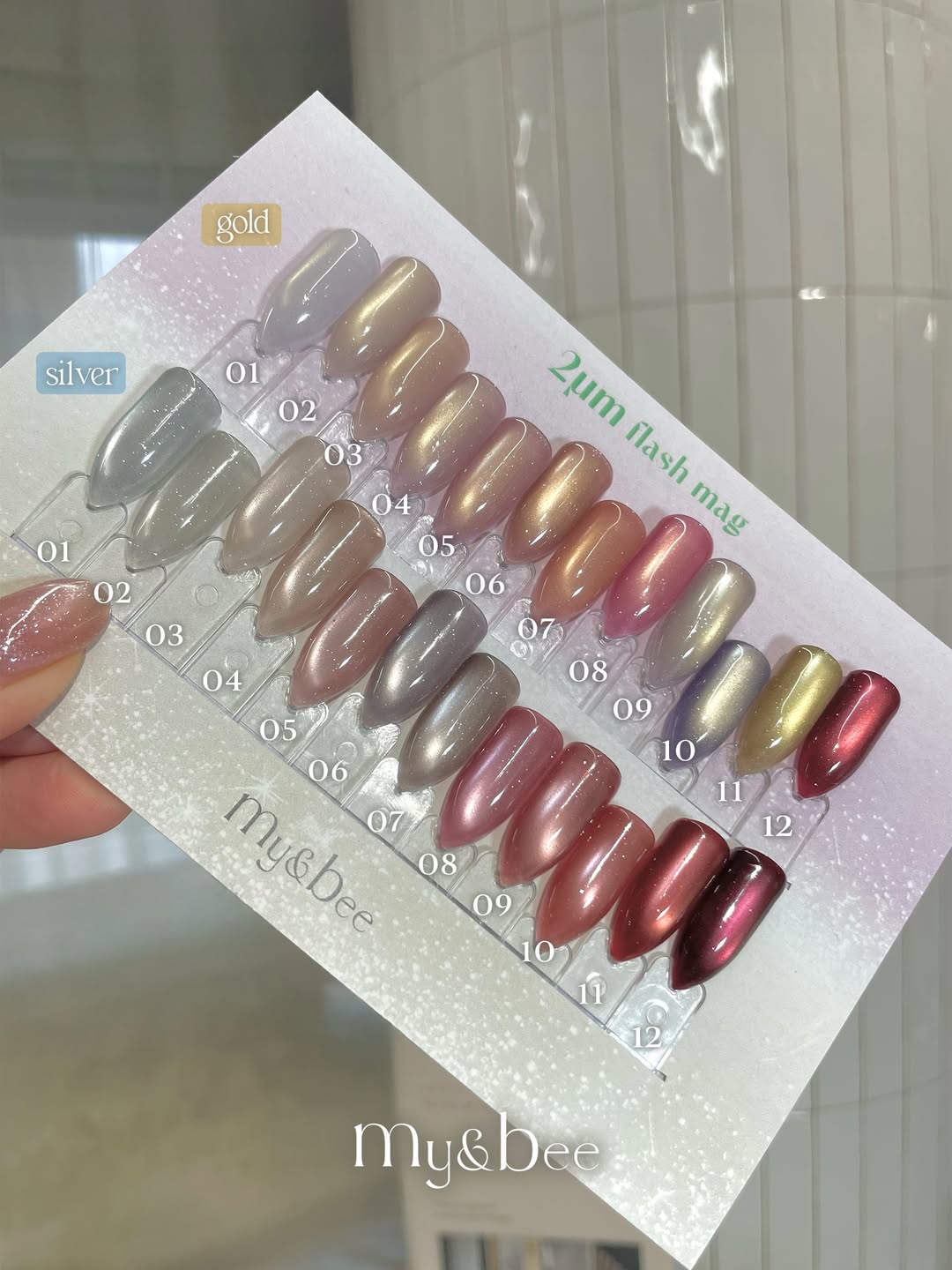 my&bee | 2μm Sliver Flash mag銀閃貓眼