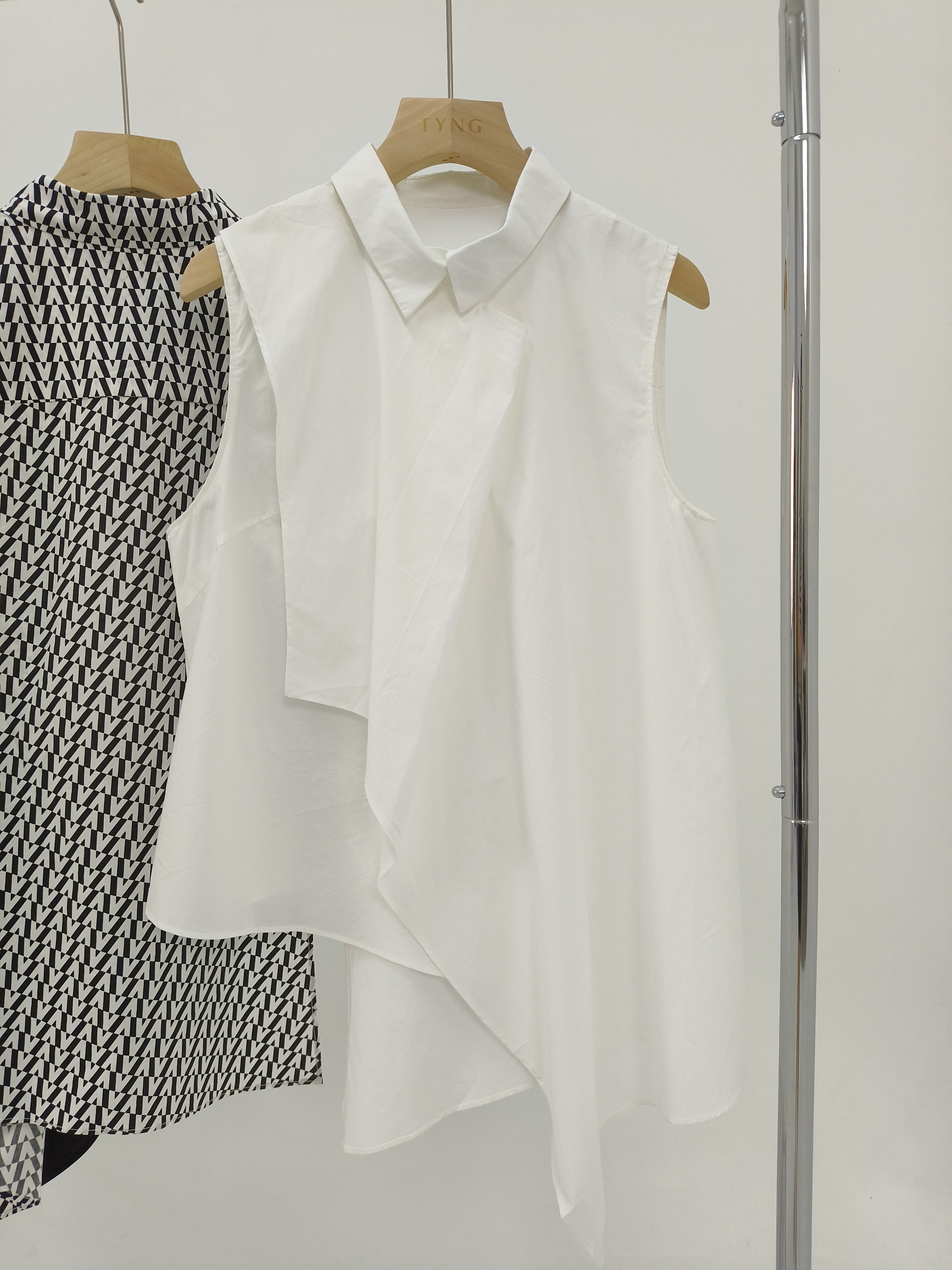 【设计师款】立领不规则衬衣