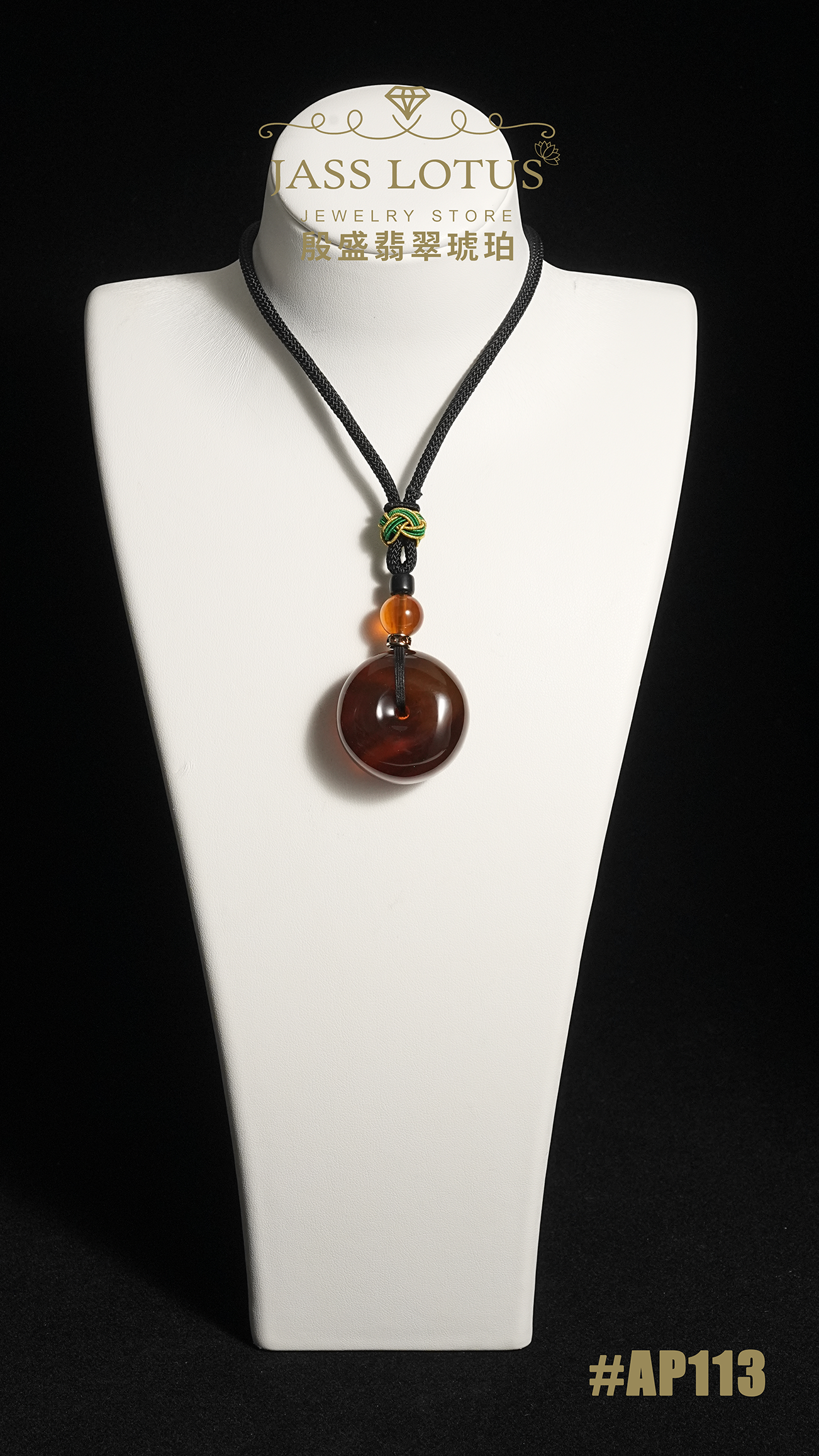 緬甸天然琥珀特色流紋紫羅蘭珀平安扣吊墜