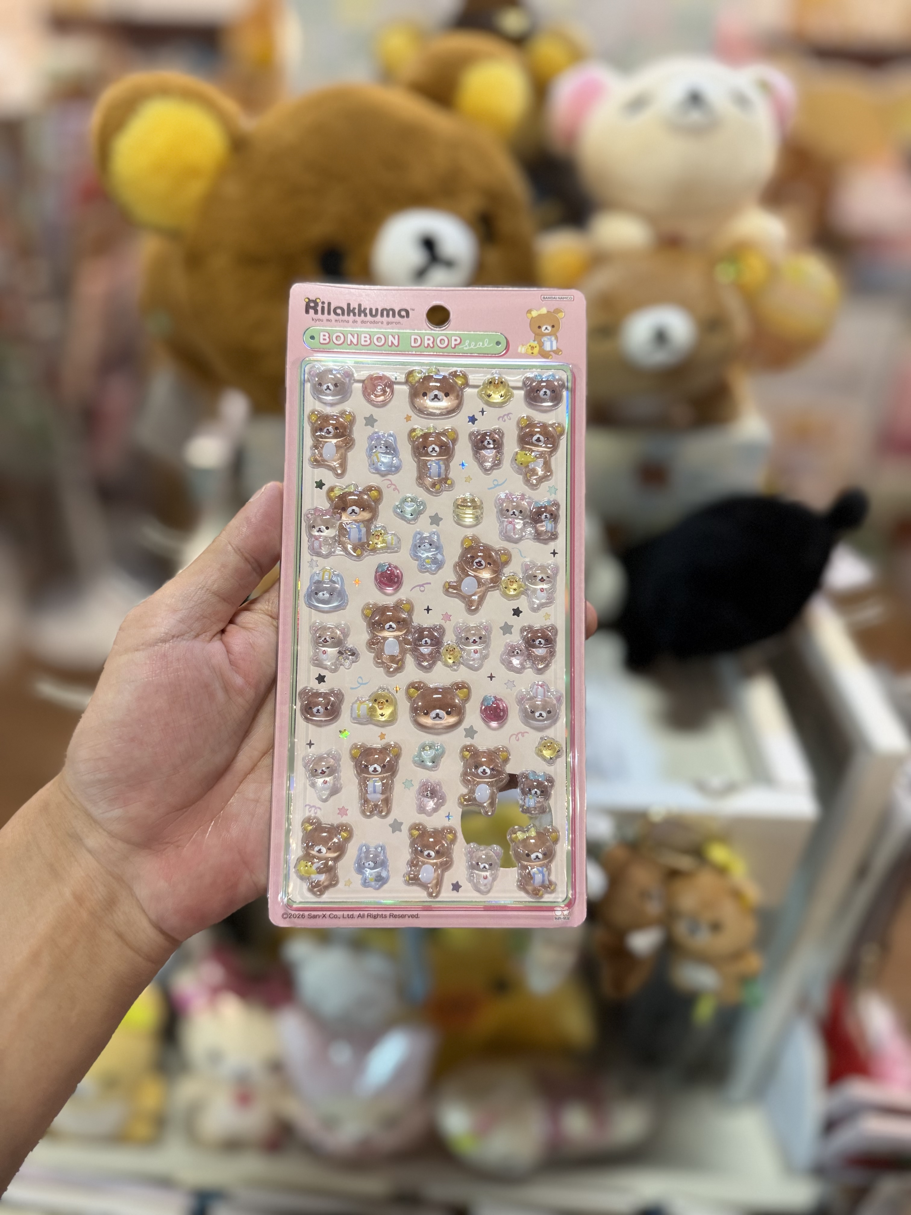 《現貨》全新Rilakkuma Bonbon Drop 立體貼紙