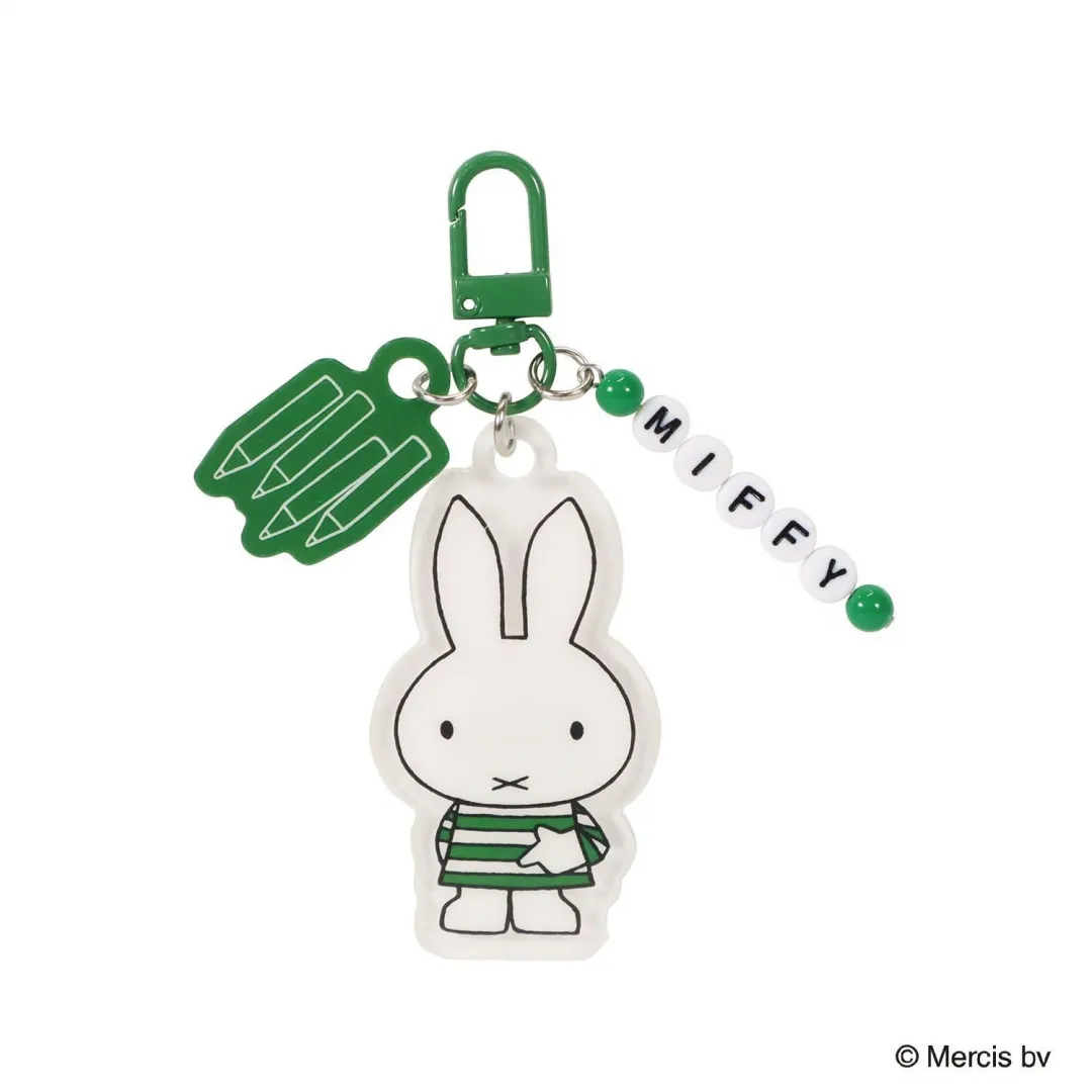 MIFFY 掛件 綠色 條紋