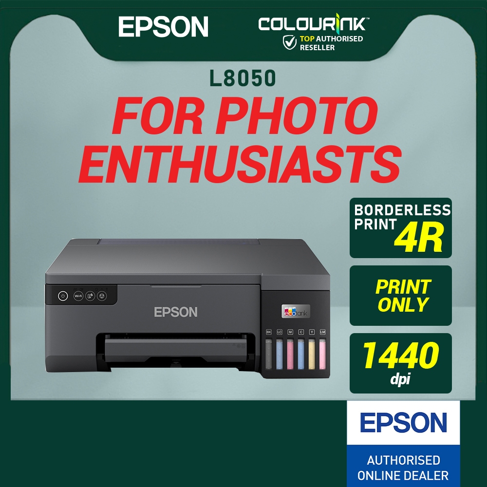 Epson L8050 A4 / L18050 A3 Photo 6 Colour Original Ink Tank Printer High DPI Inkjet Printer Borderless similar L1800