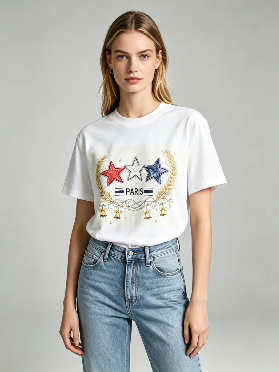 [訂購］M028 Tri Color Star Wreath Tee
