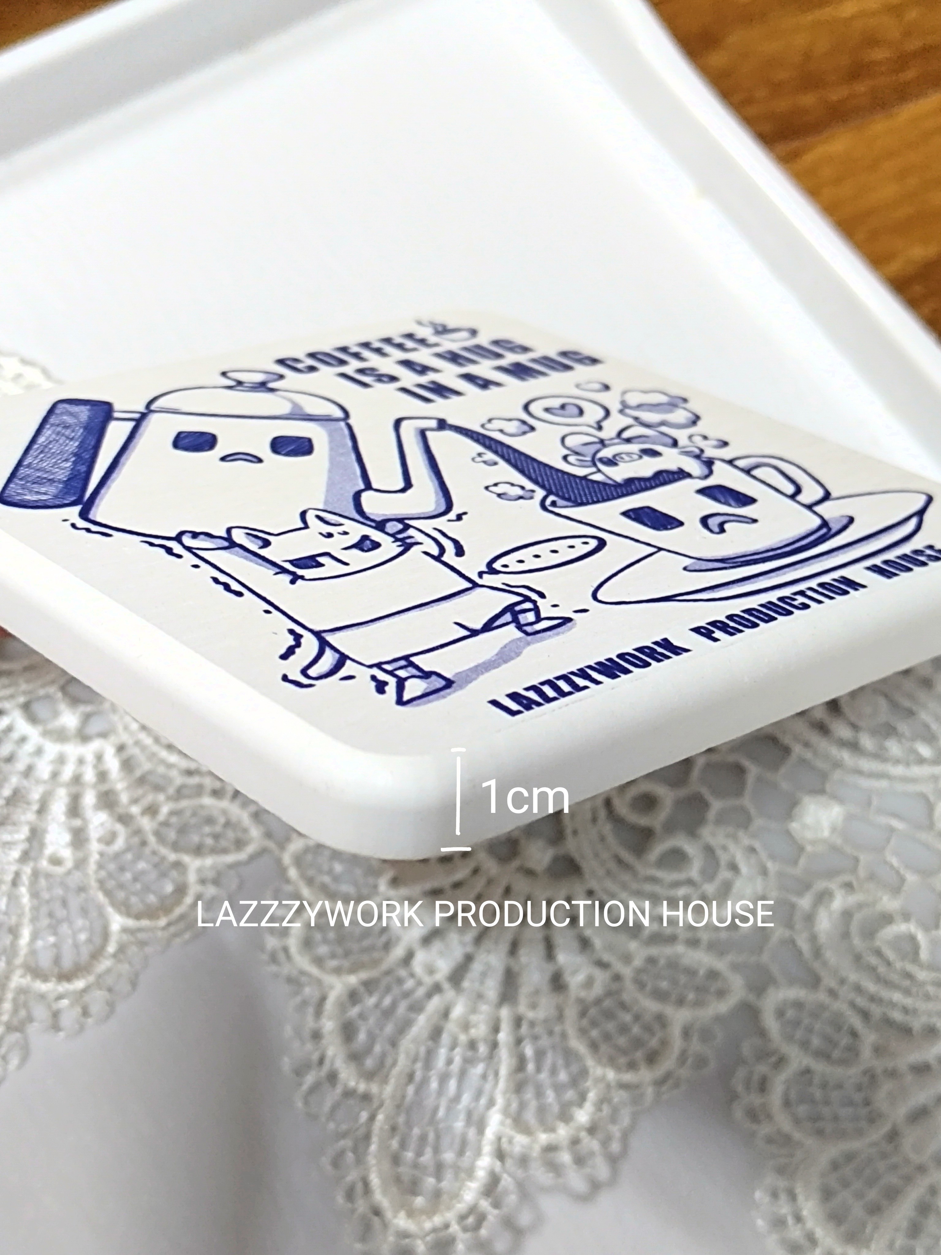LAZZZYWORK - 杯墊 Coffee is a Hug in a Mug