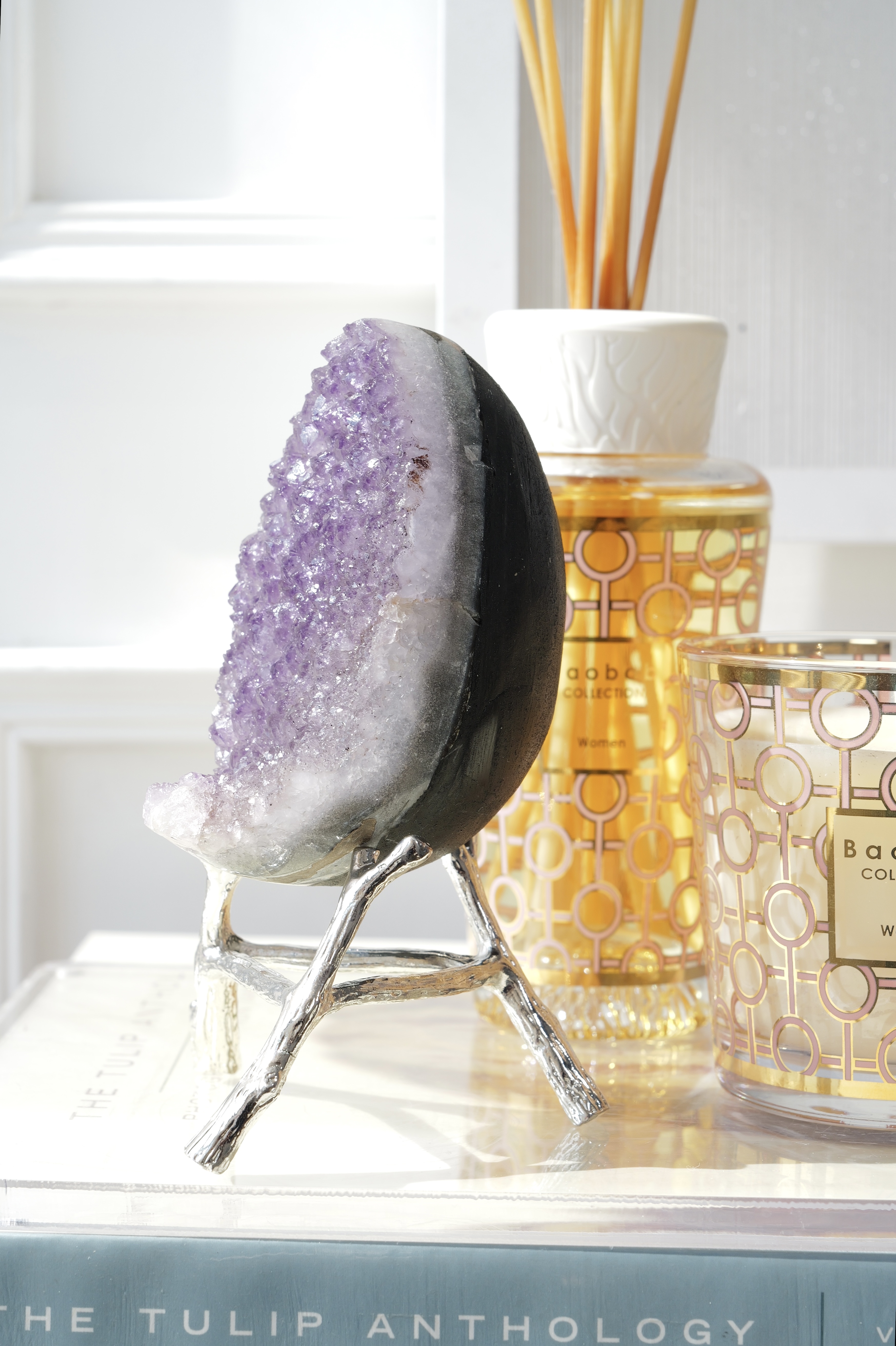 ༒10.6cm 薰衣草紫紫水晶蛋༒ Amethyst AM8015C2JG5Am-RA27*2FE