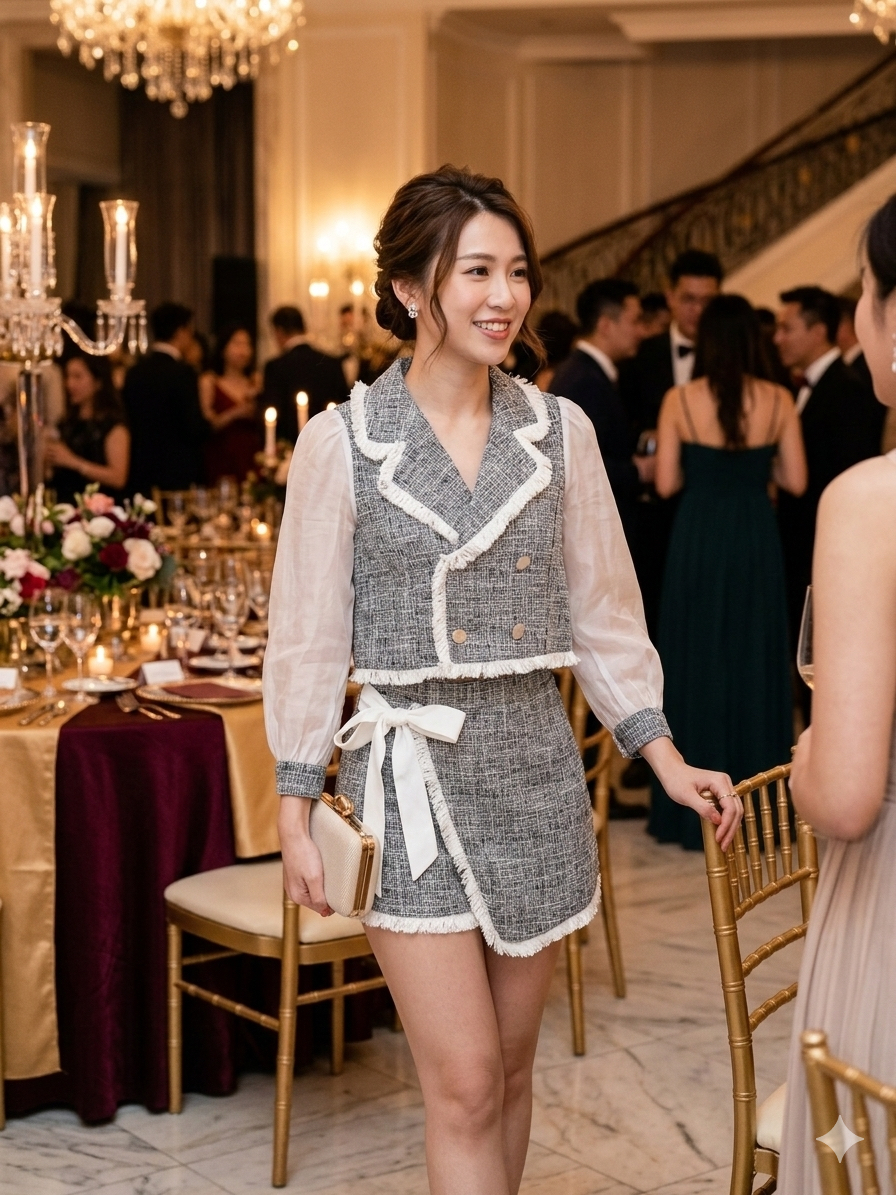 Korea Tweets Short V Blazer