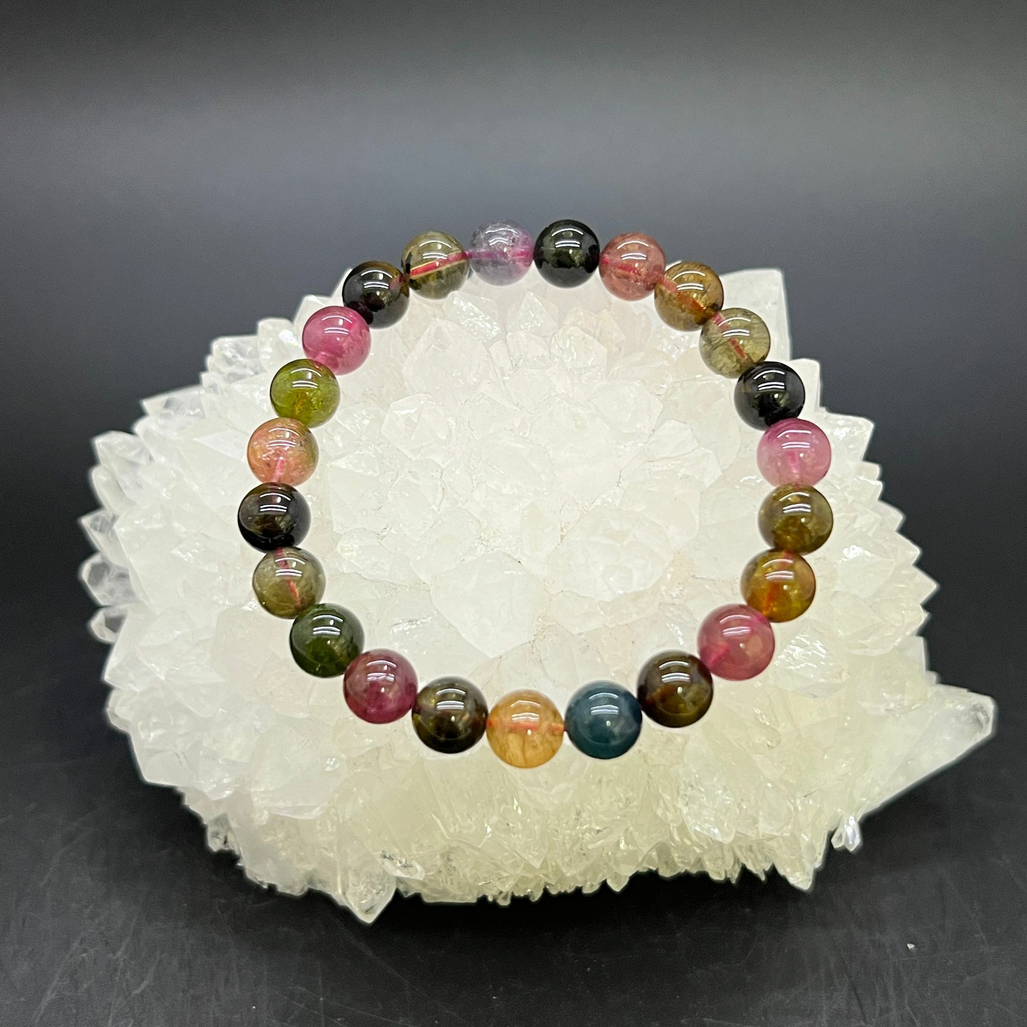 老礦碧璽手串 7.5mm+/- (#2)