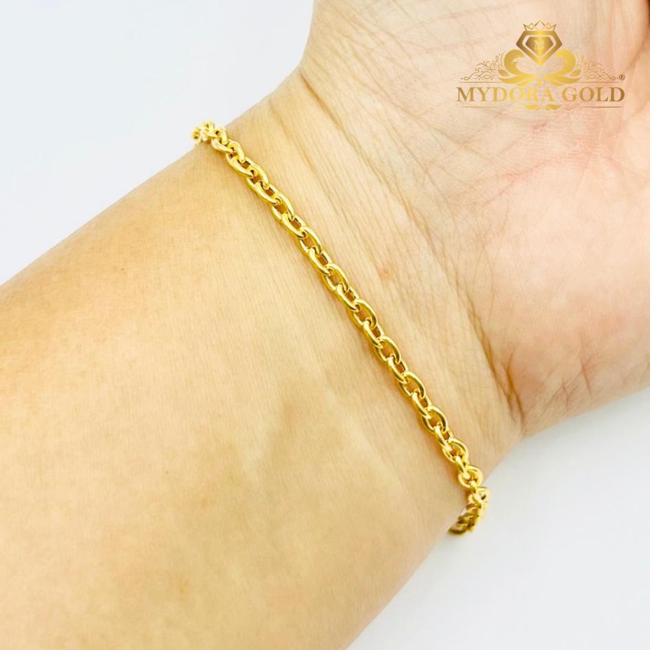 MYDORA Rantai Tangan Sauh Budak 1g+ | EMAS 916/ 22k