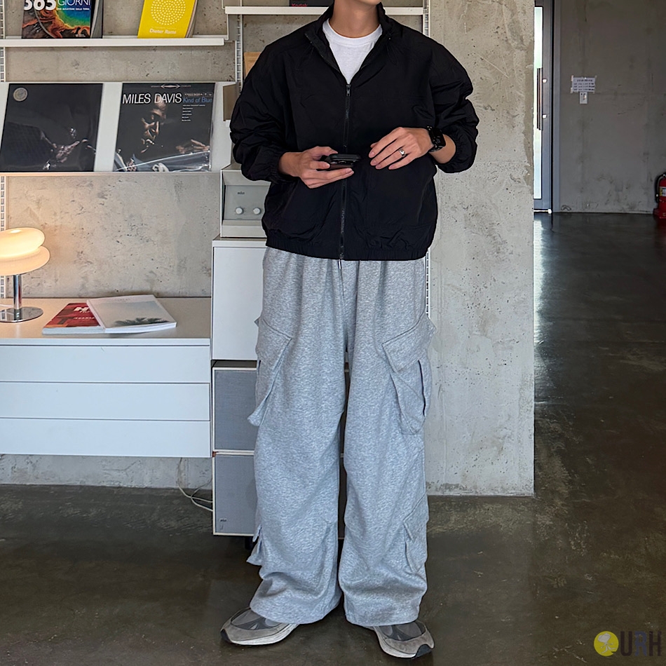 【100%保證韓國直送】韓系質感 輕量高領抽繩連帽運動風褸外套 🧥 [5 color] RF118058