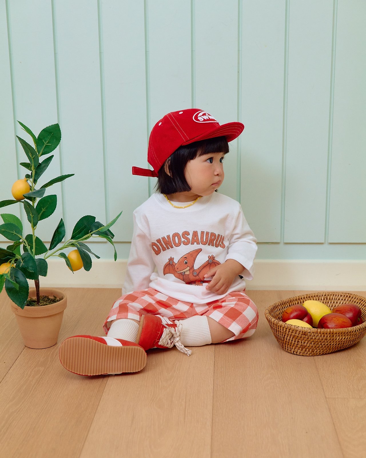 OOTT | Robot dinosaur top and bottom clothes set 